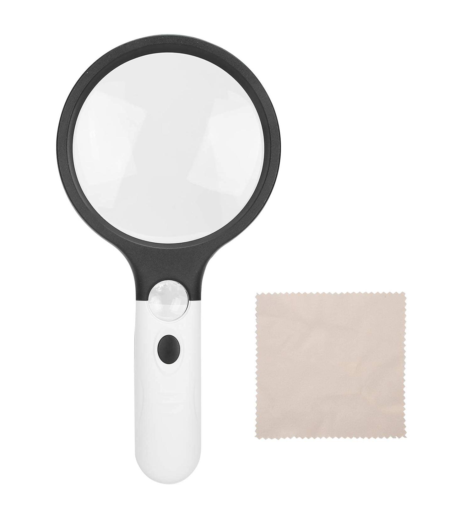 Magnifier 2X 30X Magnifying Glass with Lens Cleaning Cloth for Office for Archaeology for Outdoor Work - Buy Online on GoSupps.com