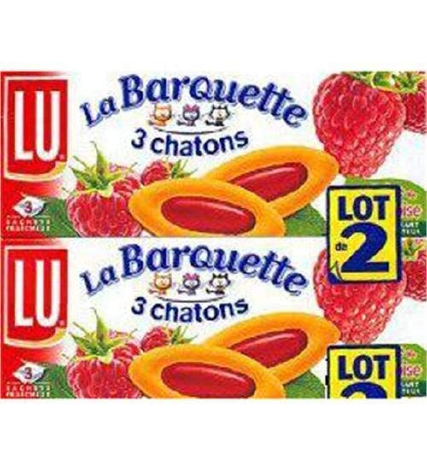 LU BARQUETTE - Raspberry Tray 240G - Pack of 4 - free delivery