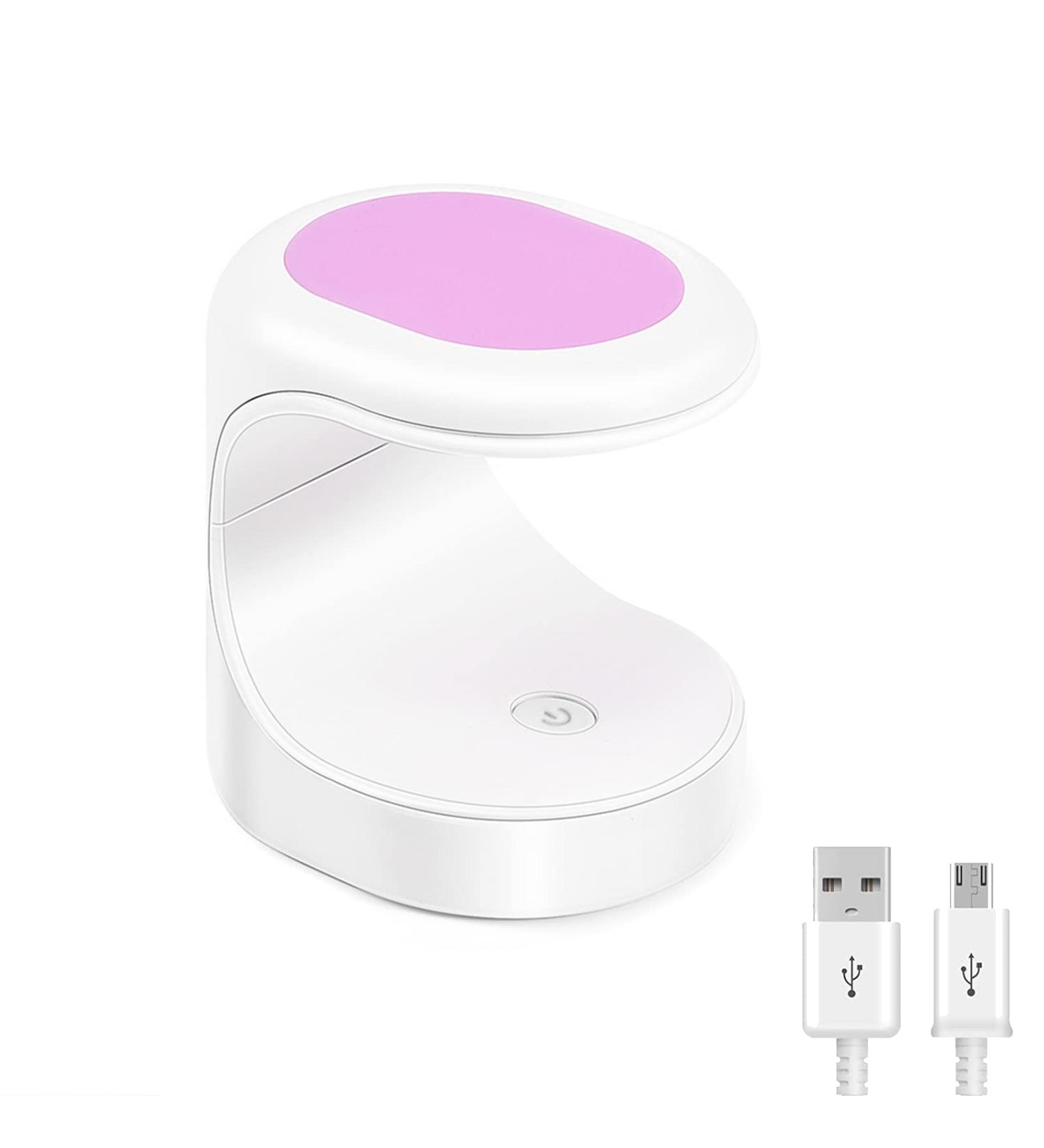 ANGNYA Mini UV LED Nail Lamp - Professional Gel Nail Dryer for DIY at Home Salon - Portable Purple UV Light - Buy Online on GoSupps.com