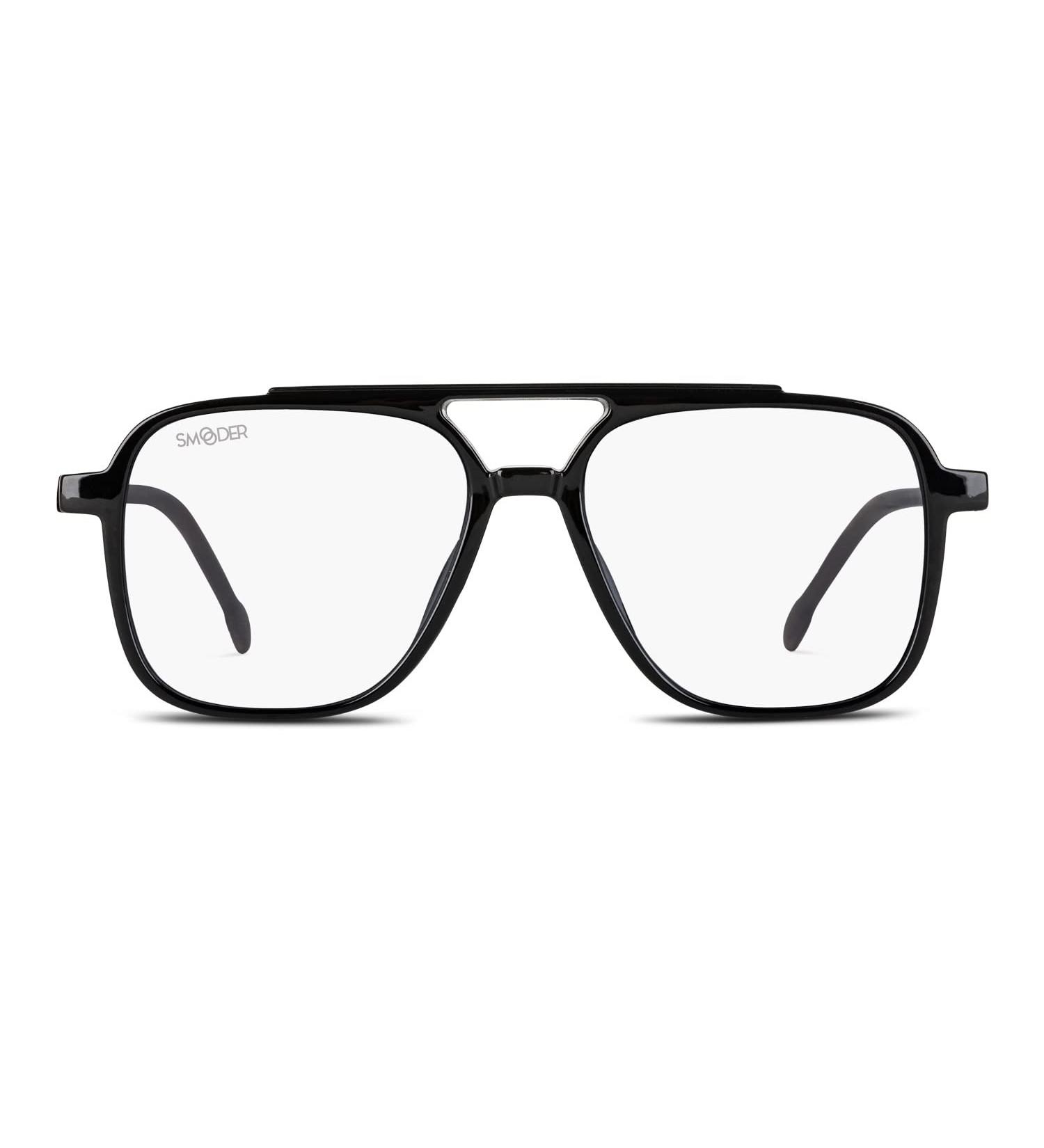 SMOODER Computer Glasses CORONADO - Stylish Blue Light Blocker for Men & Women | Attractive Black Design - Buy Online on GoSupps.com