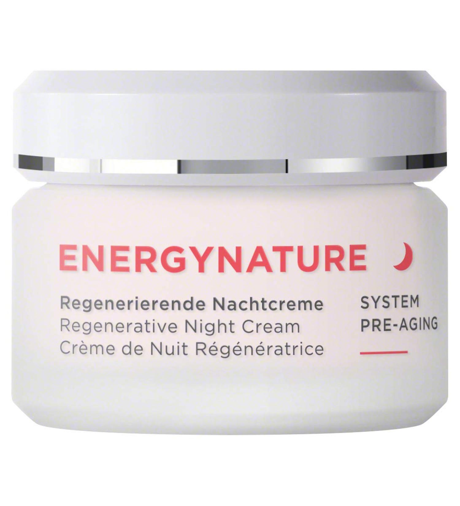 ANNEMARIE B RLIND ENERGYNATURE SYSTEM PRE-AGING Regenerating Night Cream 50ml - For Normal to Dry Skin - Nourishing Energizing & Regenerating - Vegan - Buy Online on GoSupps.com