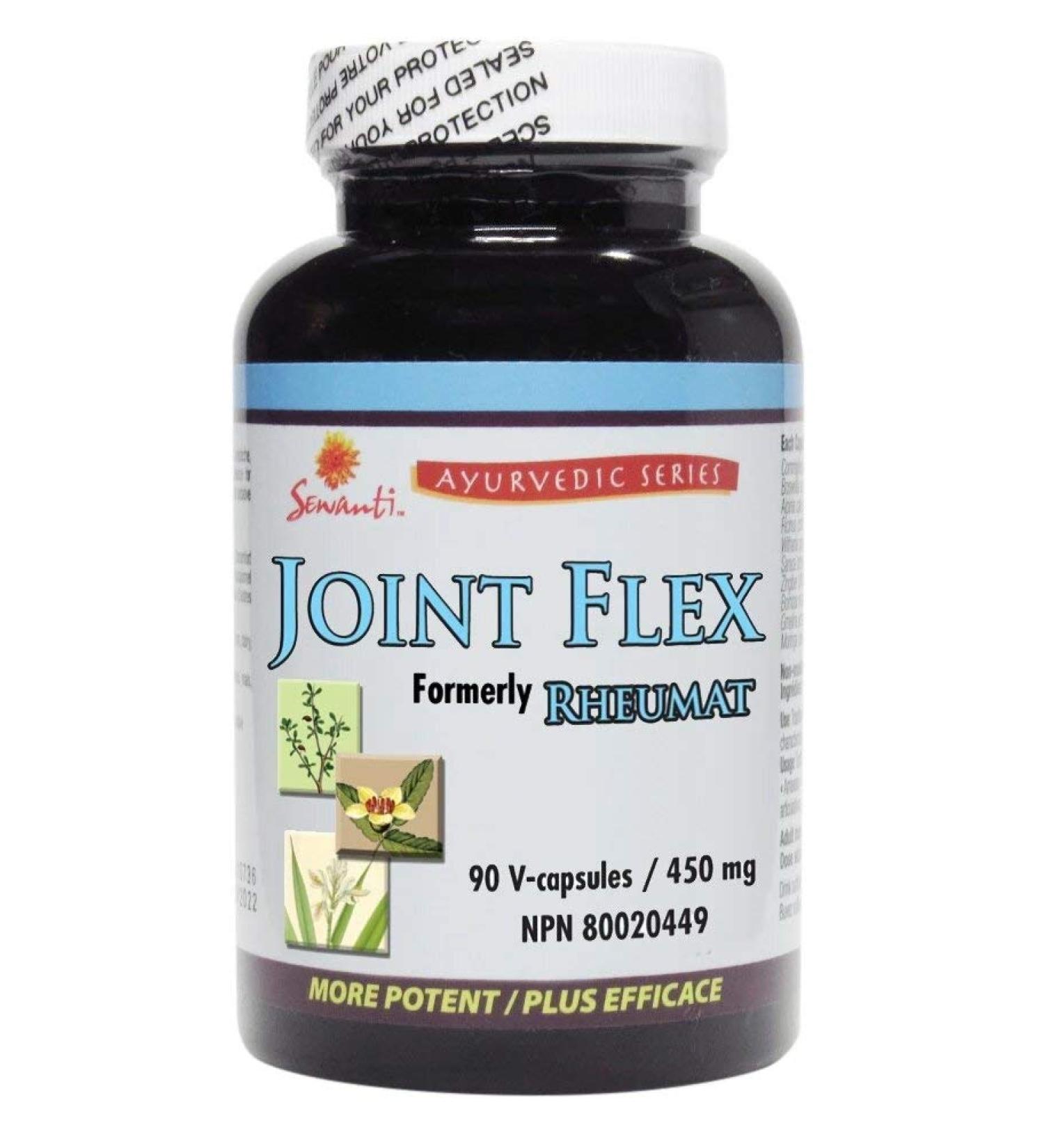 Sewanti Joint Flex 90 Capsules NPN 80020449 95 gram Contains: Guggul Bosewellia Ginger Castor Root Ashwagandha and Cardamom - Buy Online on GoSupps.com