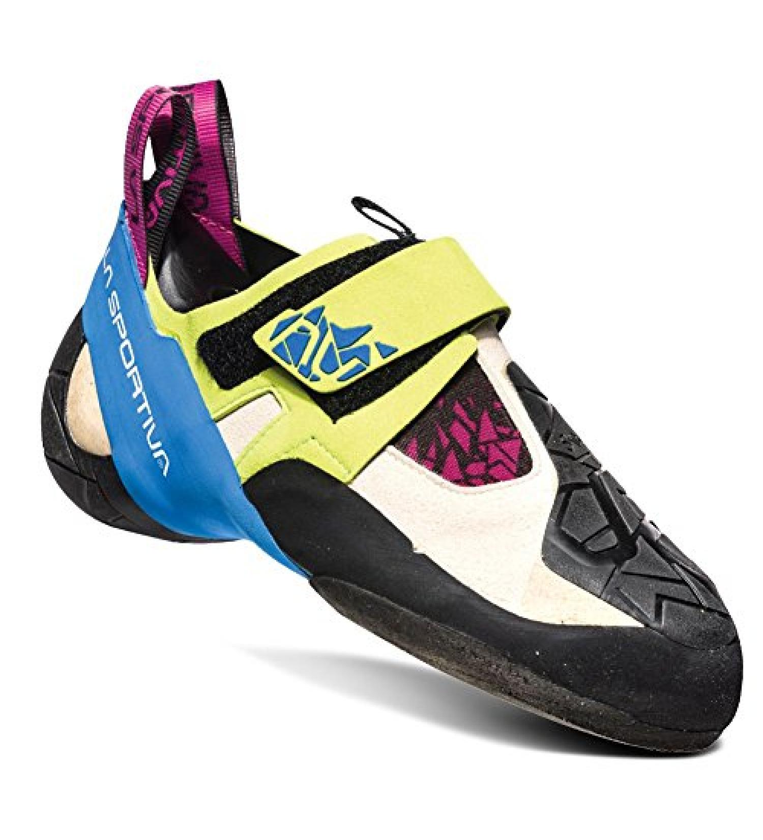 La Sportiva Women's Climbing Shoes - Size 7 - Apple Green/Cobalt Blue - Buy Online on GoSupps.com