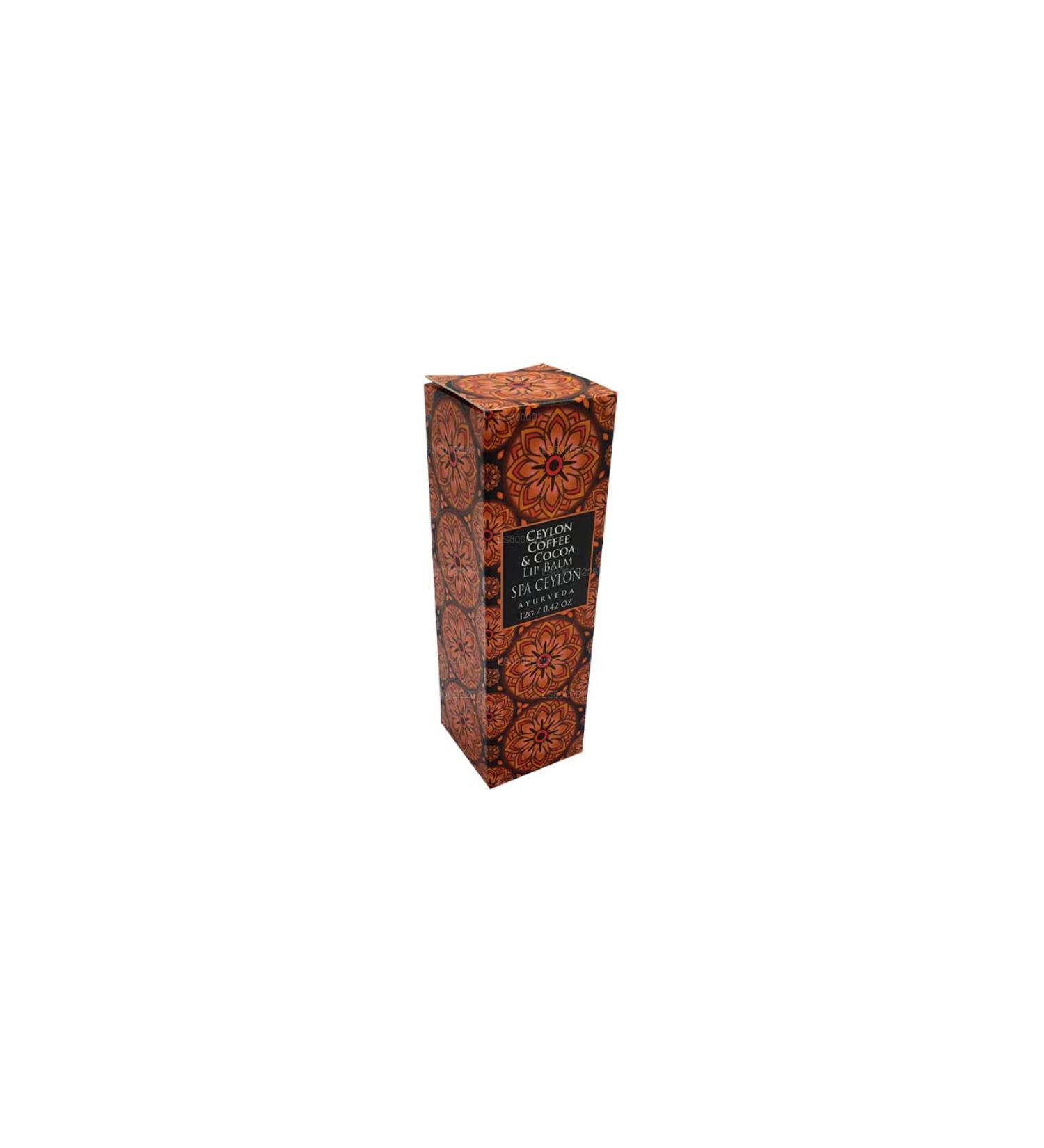 Buy Spa Ceylon Luxury Ayurveda Coffee & Cocoa Lip Balm - Deep Conditioning Essential Oils 12g | International Shipping - Buy Online on GoSupps.com