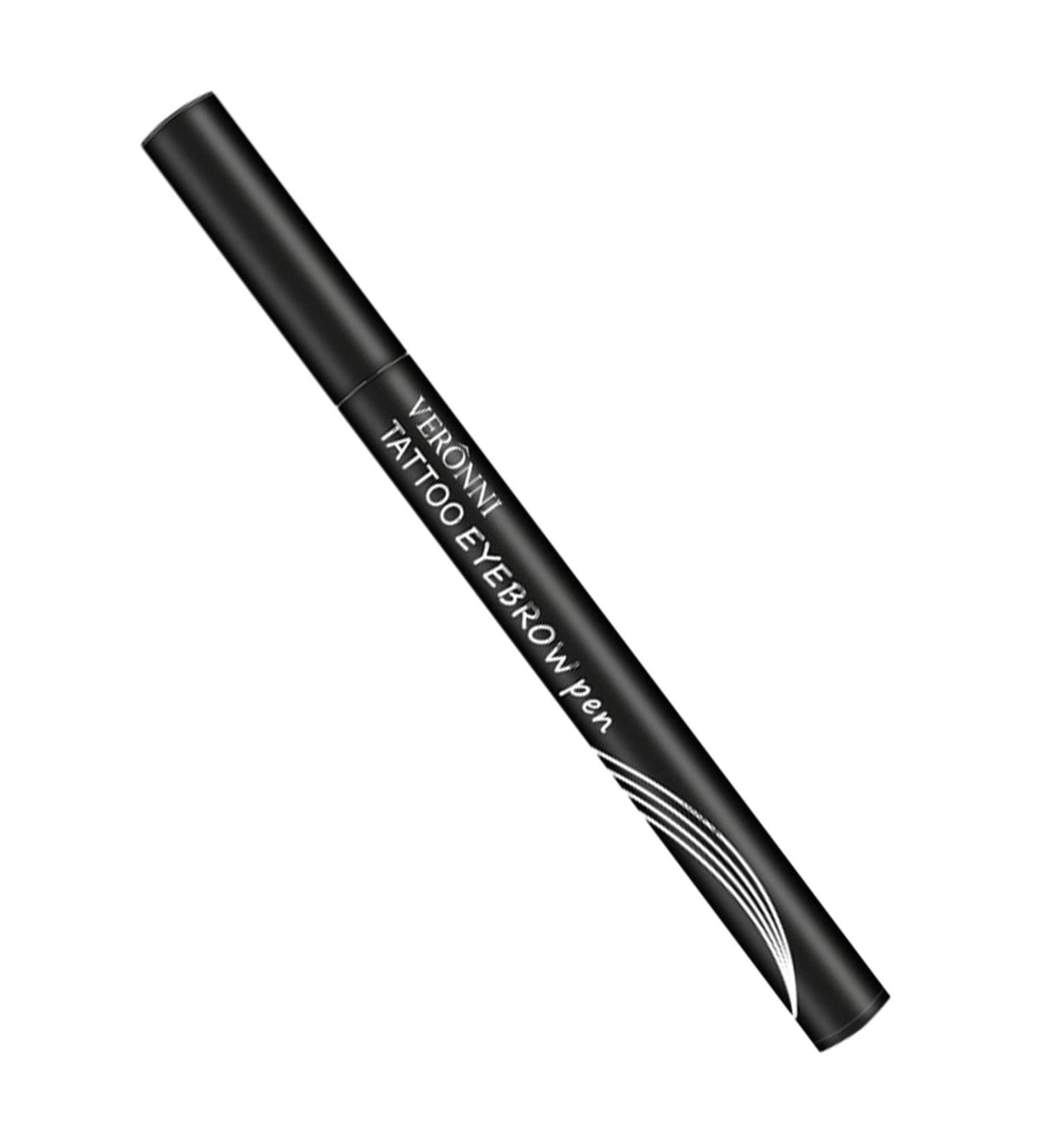 Jextou Four-Headed Eyebrow Pencil | 3D Liquid Eyebrow Makeup Pencil | Multi-Purpose Easy to Draw Eyebrow Makeup Tool for Dating Parties and Daily Use D: Black - Buy Online on GoSupps.com