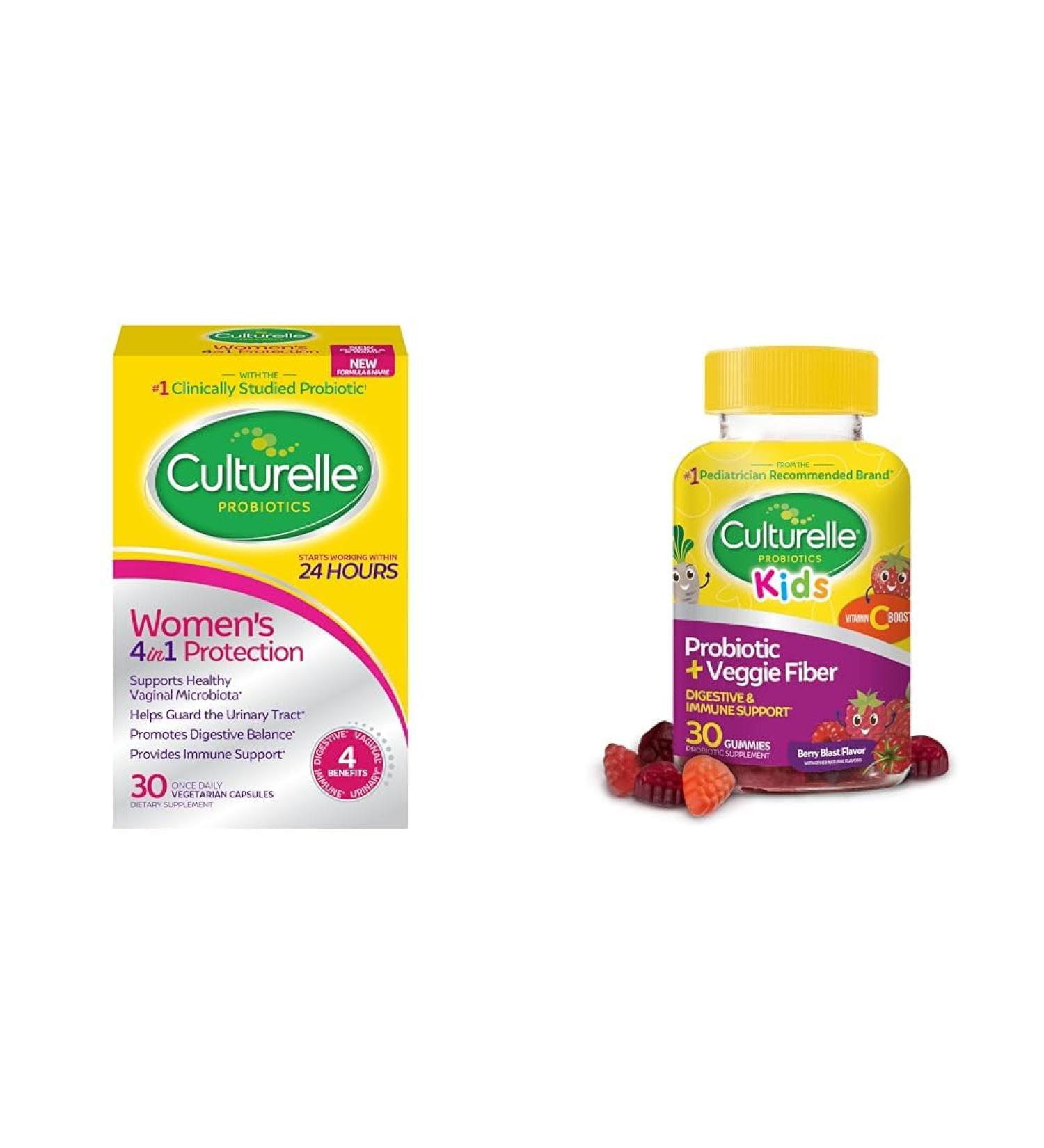 Culturelle Women's Probiotics for Digestive & Immune Health + Kids Probiotic Gummies for Digestive & Immune Support 30 Count - Buy Online on GoSupps.com