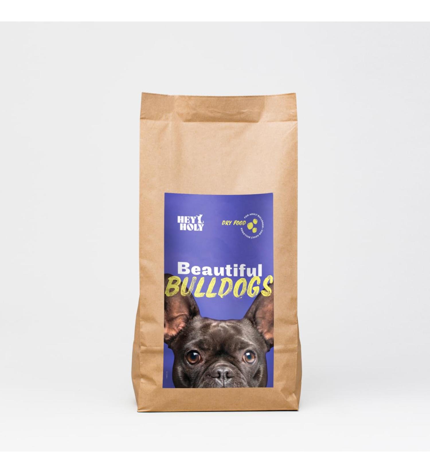 Buy Hey Holy 7kg Grain-Free Bulldog Dry Food with 40% Salmon - Premium Animal Protein for Adult Dogs - Buy Online on GoSupps.com
