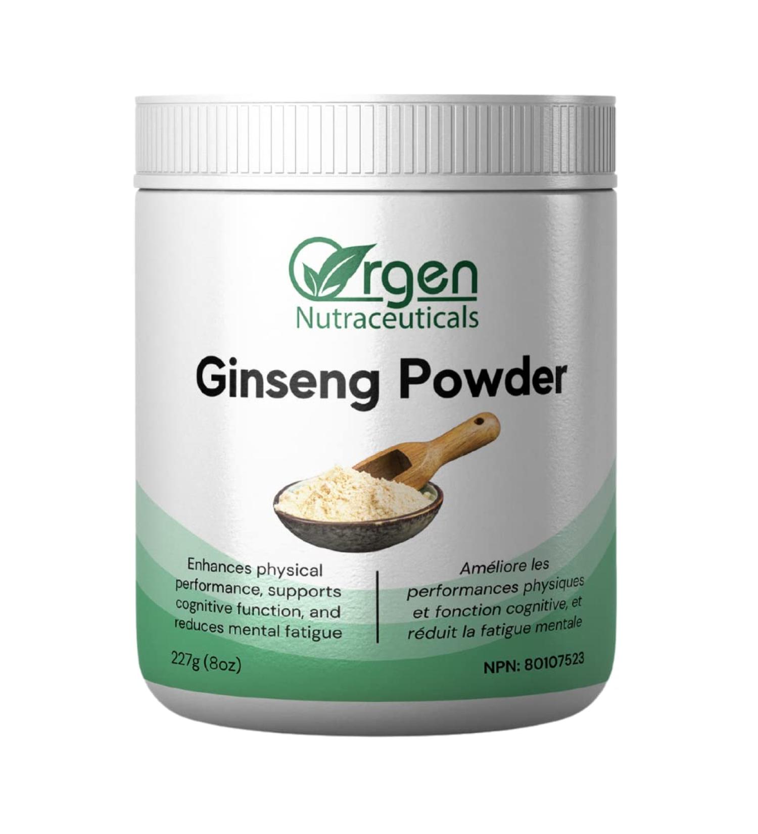 Orgen Ginseng Powder 227g - 100% Pure Enhances Physical Performance Supports Cognitive Function Reduces Mental Fatigue - Buy Online on GoSupps.com