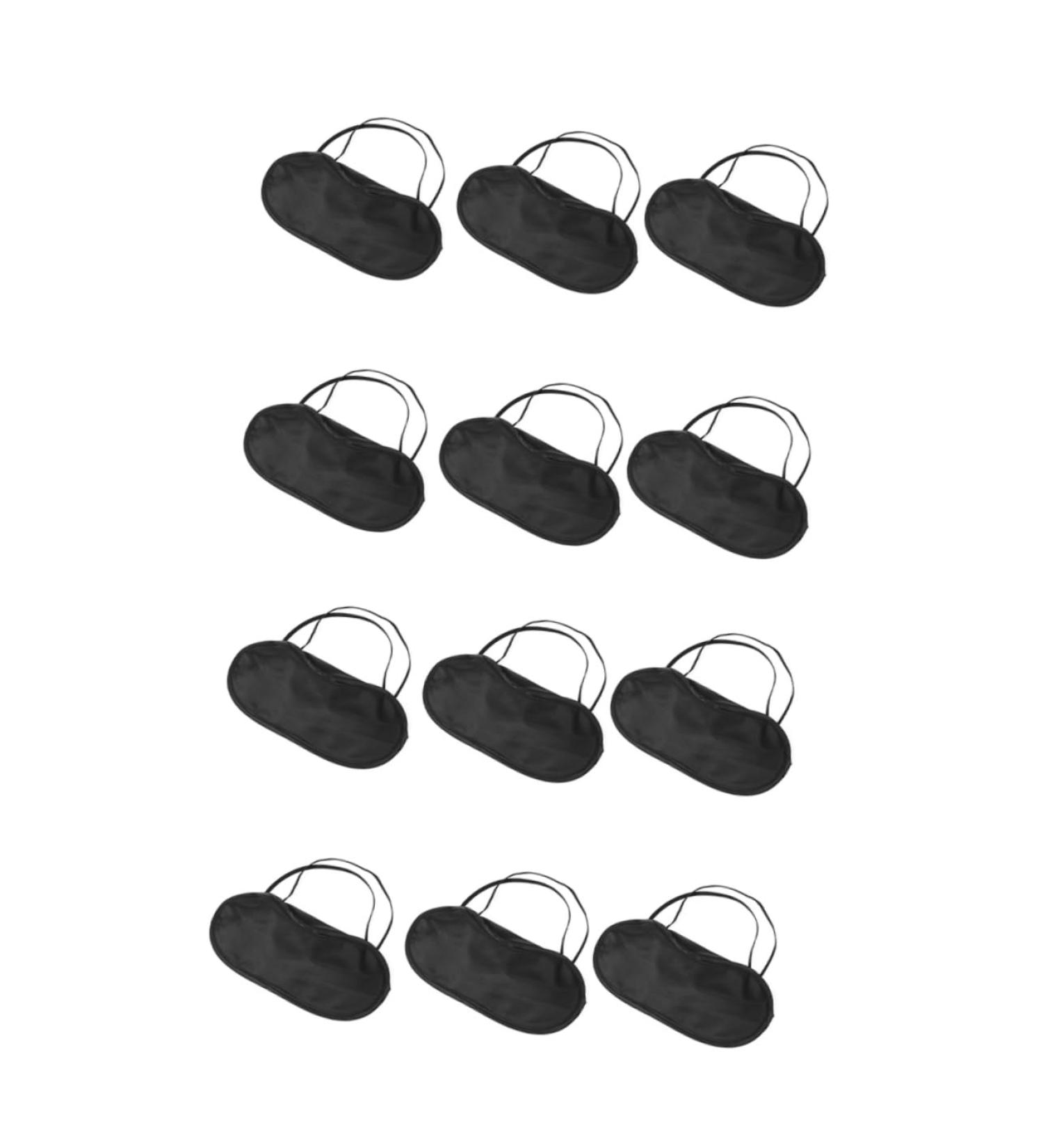 Healifty 12 Pcs Silk Eye Mask Set for Outdoor Camping and Sleep - Blackout Eye Cover for Nighttime Rest - Buy Online on GoSupps.com