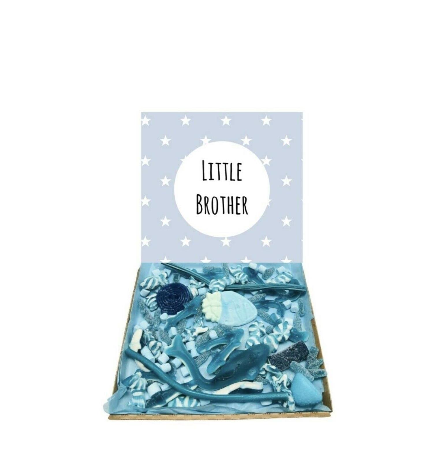 Little Brother Blue pick n mix 300g Pick and Mix Sweets Gift Box Hamper Retro Sweet Present Birthday Christmas Easter - Buy Online on GoSupps.com