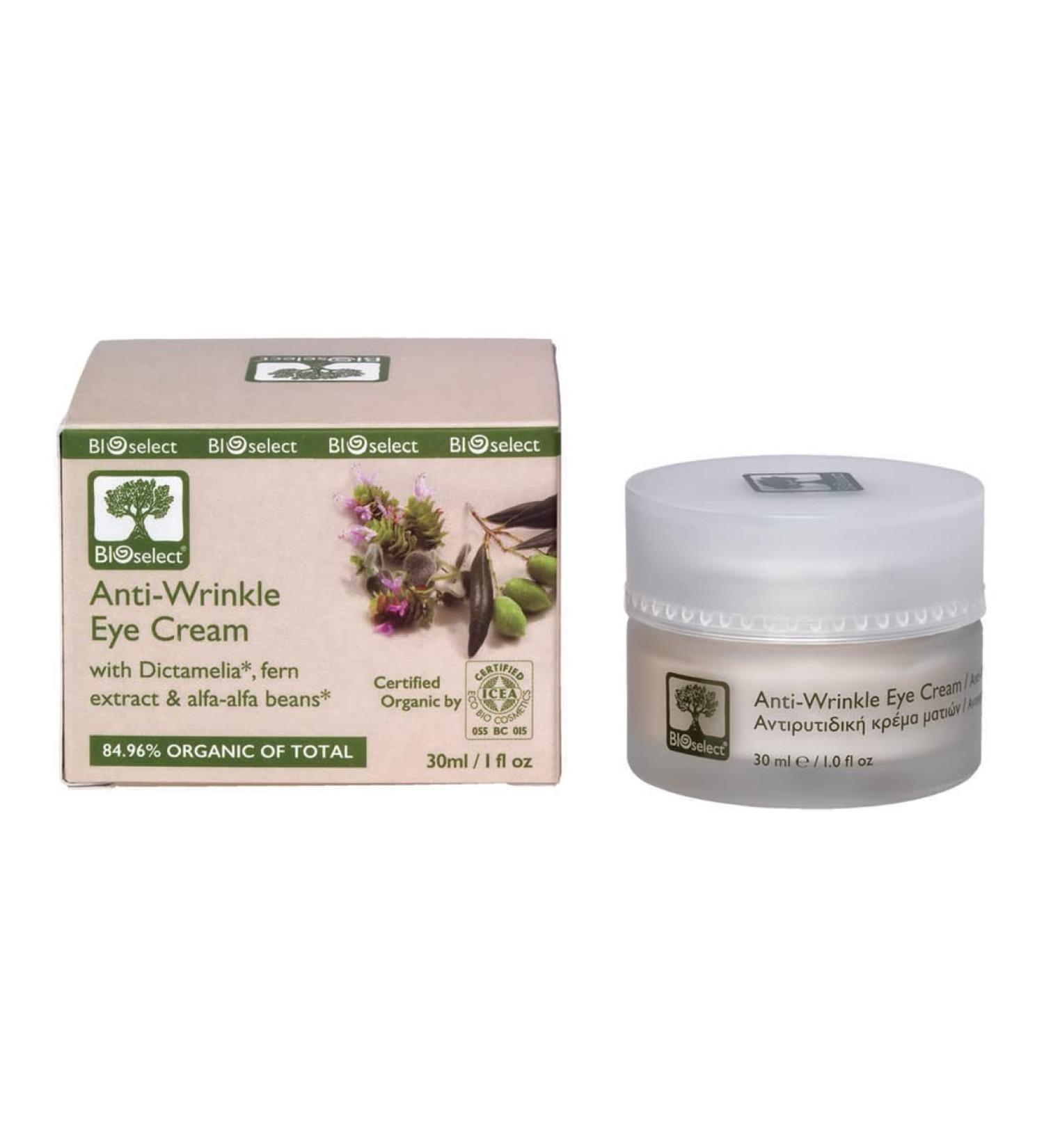 BIOselect Anti-Wrinkle Eye Cream 30ML | Reduces Dark Circles & Fine Lines | International Shipping Available - Buy Online on GoSupps.com