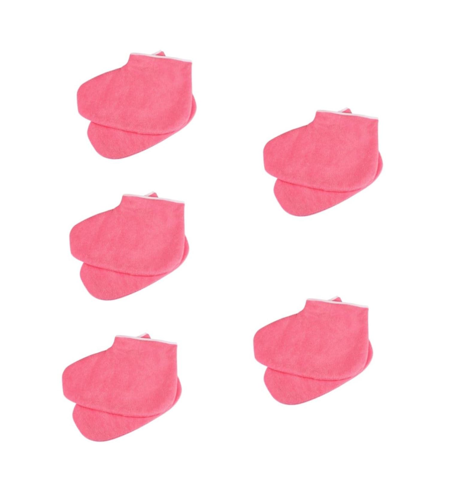 Beaupretty 5 Pairs Paraffin Glove Paraffin Wax Foot Cover Paraffin Wax Mitts and Booties Paraffin Foot Wax Heat Socks Foot Mask Paraffin Glove Lotion Socks Wax Socks Gloves Care Red - Buy Online on GoSupps.com