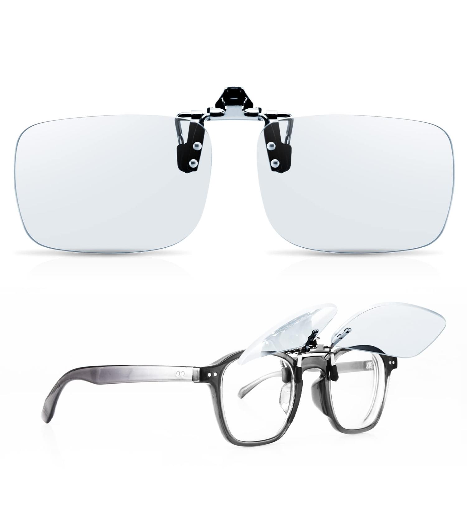 Goiteia Blue Light Filter Gaming Glasses Clip-On | 380-500nm | Flip-Up 50% Clear - Perfect for Gamers & Esports Accessories - Buy Online on GoSupps.com