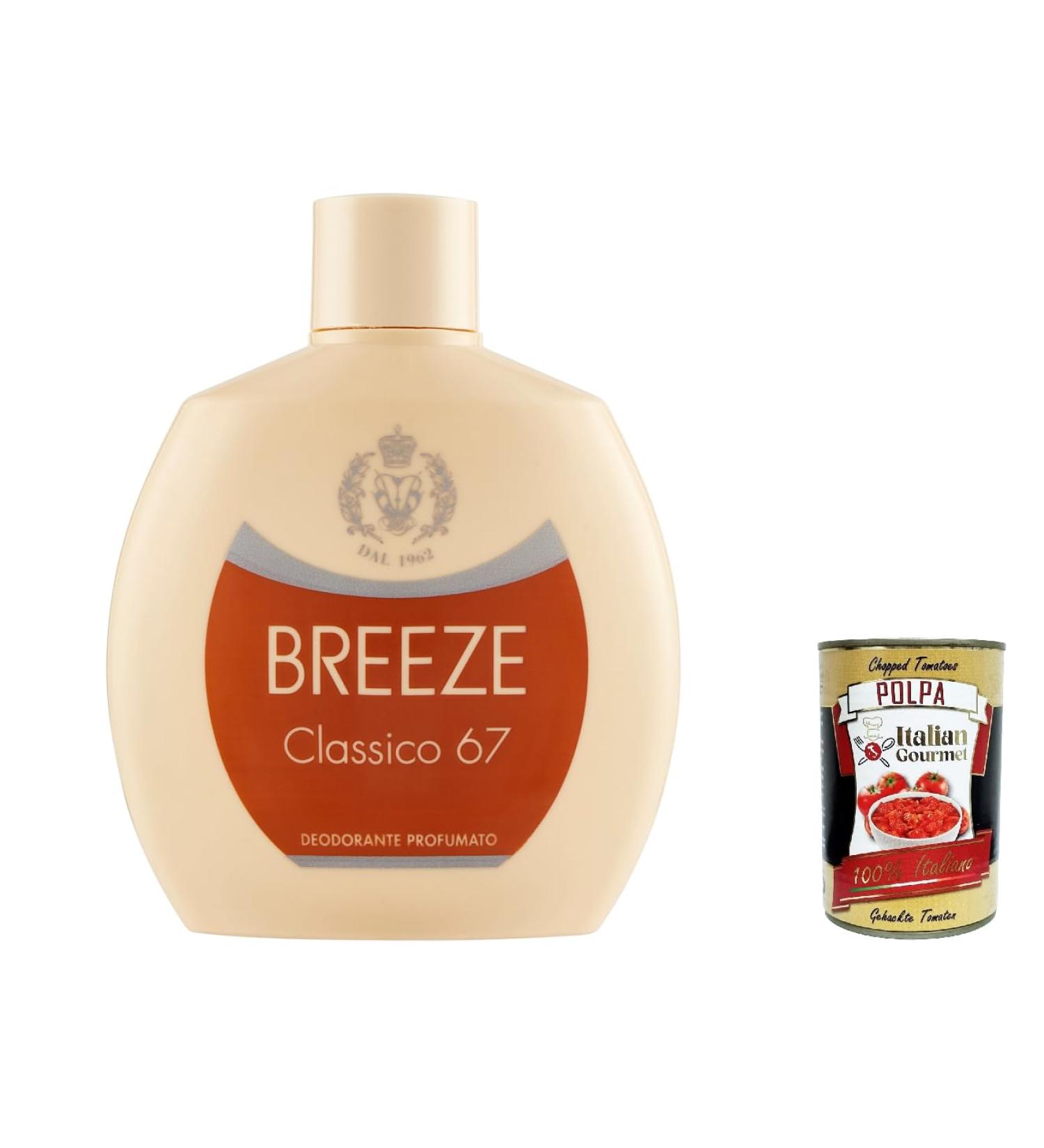  Italian Gourmet E.R. Breeze Classico 67 Squeeze Classico 67 Deodorant without Gas and Aluminium Salts 100 ml + Italian Polpa Gourmet Polpa 400 g Pack of 12 - Buy Online on GoSupps.com