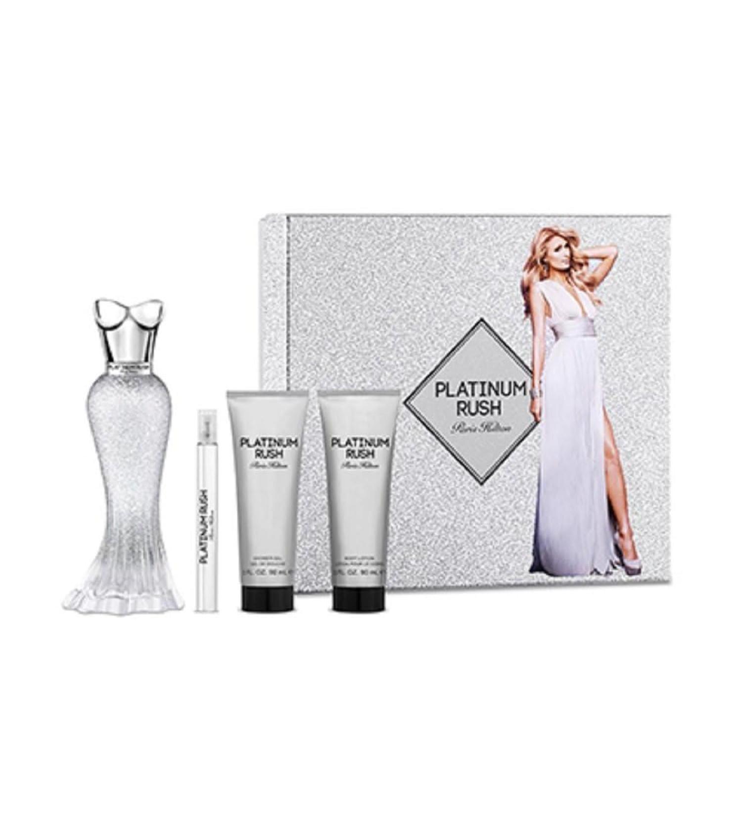 Paris Hilton 18865 4 Piece Platinum Rush Gift Set for Womens