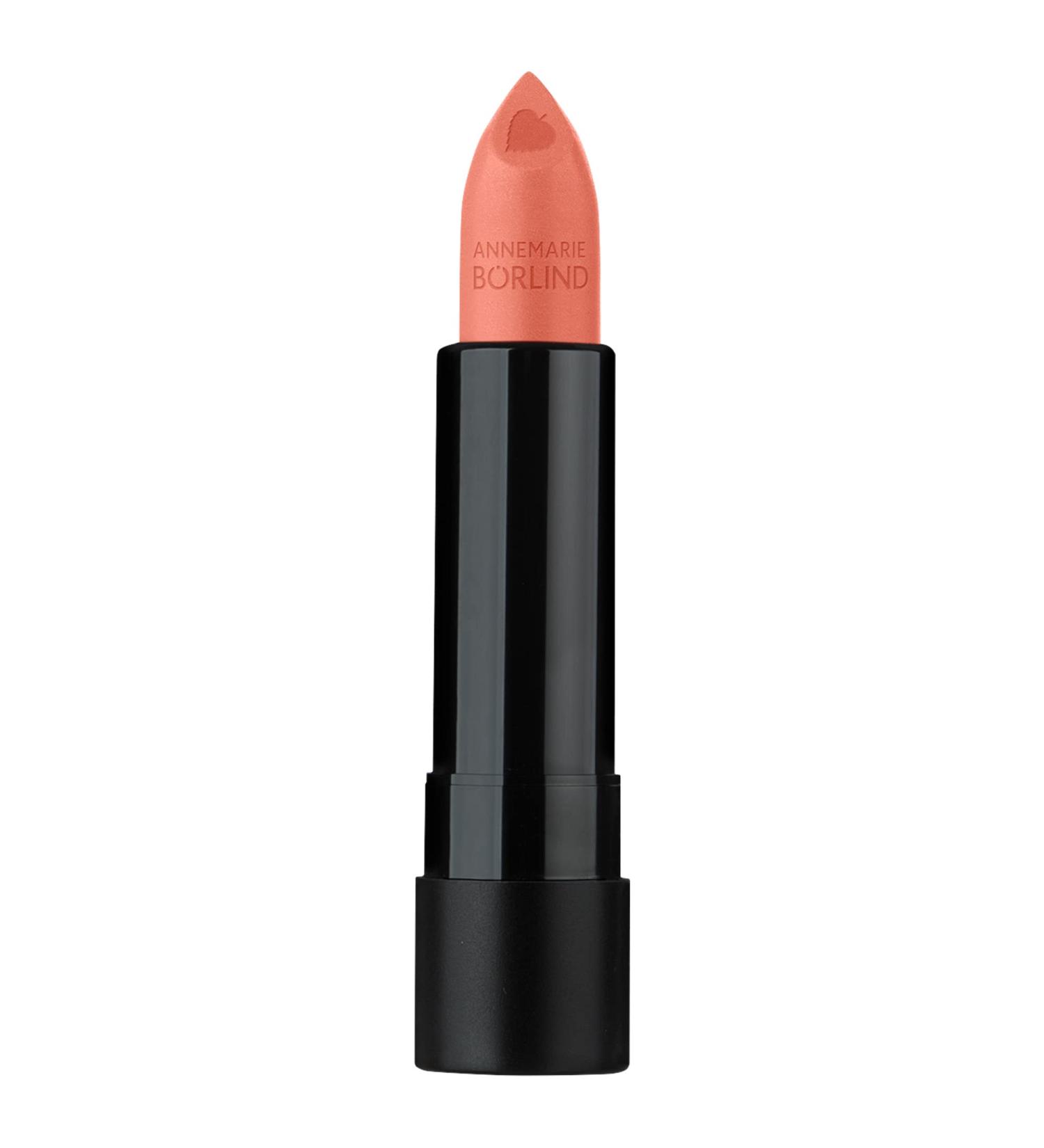 Annemarie B rlind Natural Beauty Lipstick Peach (4 ml) - Vegan Hydrating Shine & Intensive Color for Luscious Lips - Buy Online on GoSupps.com