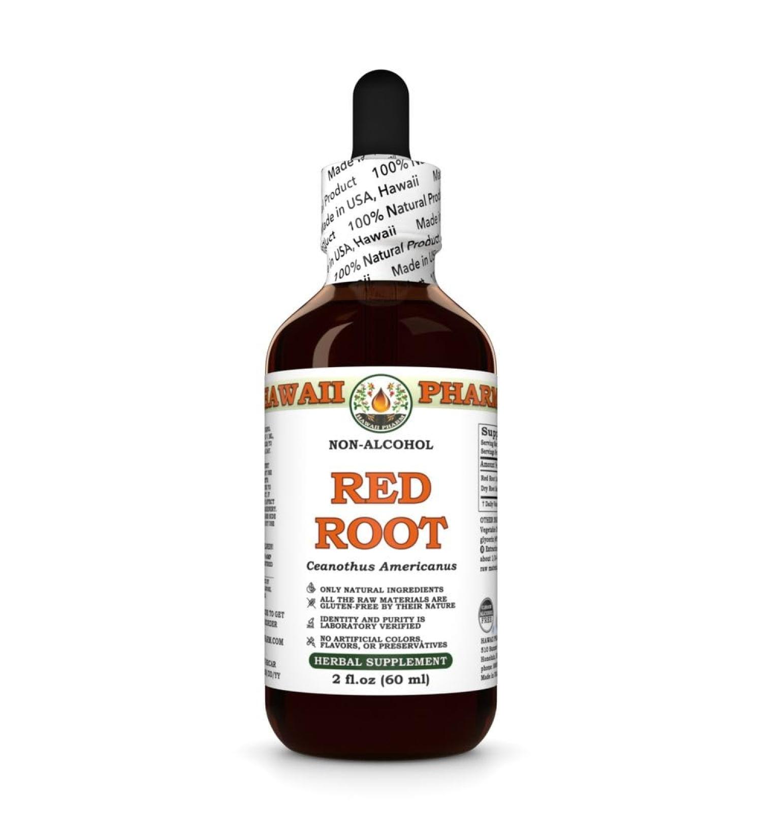 Hawaii Pharm Red Root Alcohol-Free Extract Glycerite for Heart and Lymphatic Wellness Promotes Digestive Comfort Aids Detoxification Supports Gut Balance and Nutrient Absorption - 2 fl.oz 2 Fl Oz (Pack of 1) - Buy Online on GoSupps.com