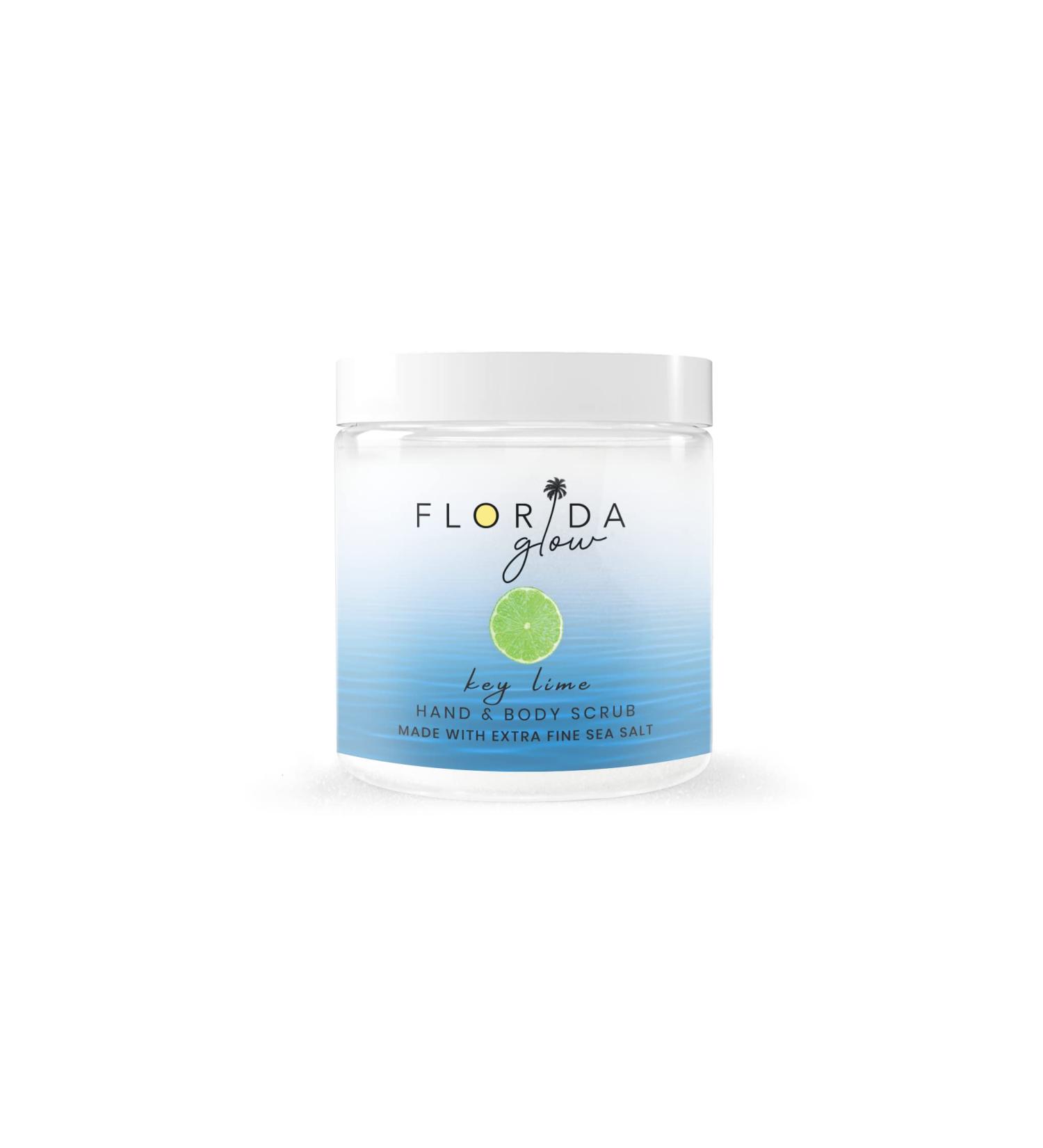 Florida Salt Scrubs Key Lime Hand & Body Scrub 12.1 oz - Natural Exfoliating Scrub - Buy Online on GoSupps.com