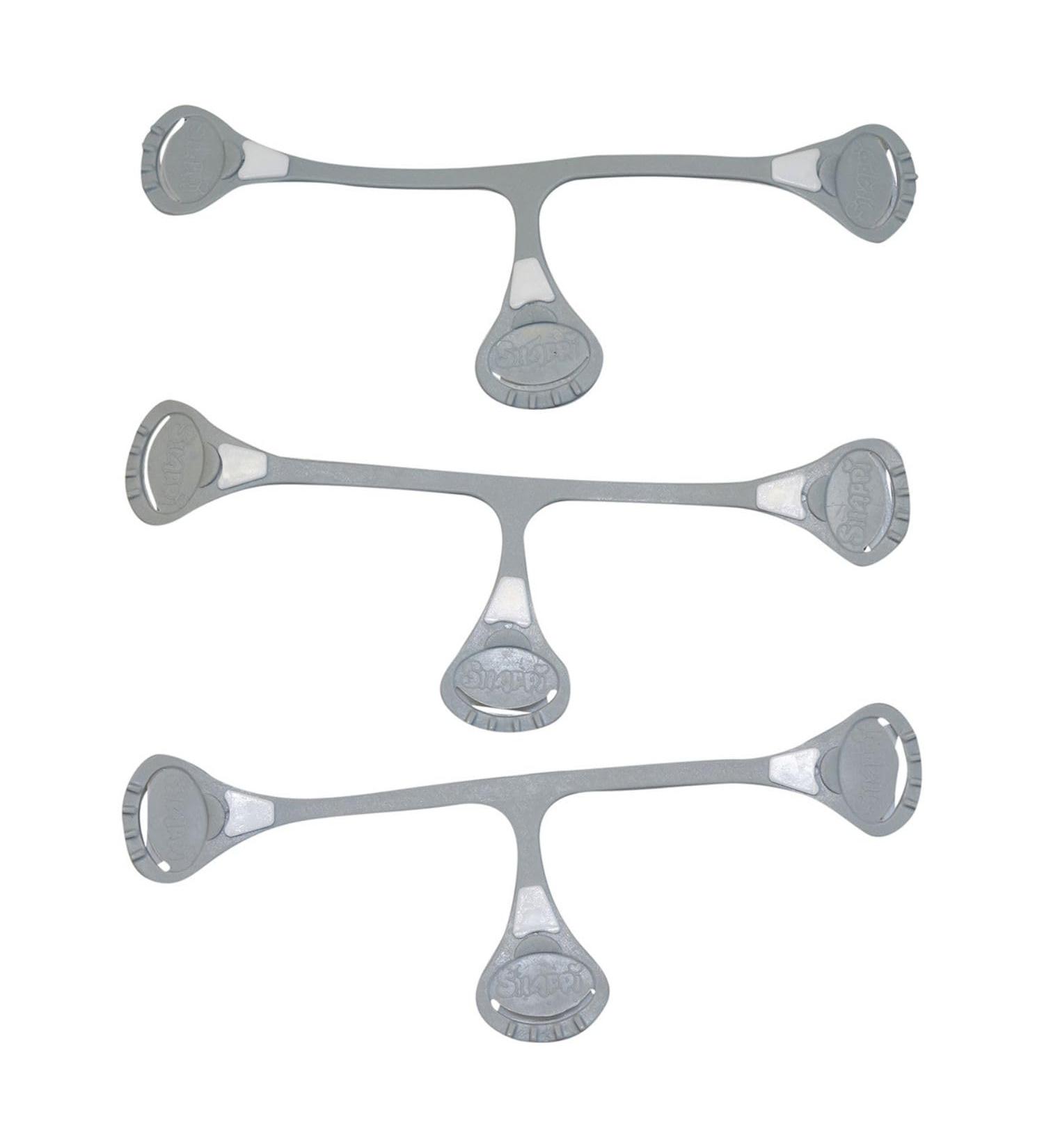 Snappi diaper clip for muslin diapers | Pack of 3 (grey 1: up to 18 months) 1: up to 18 months grey