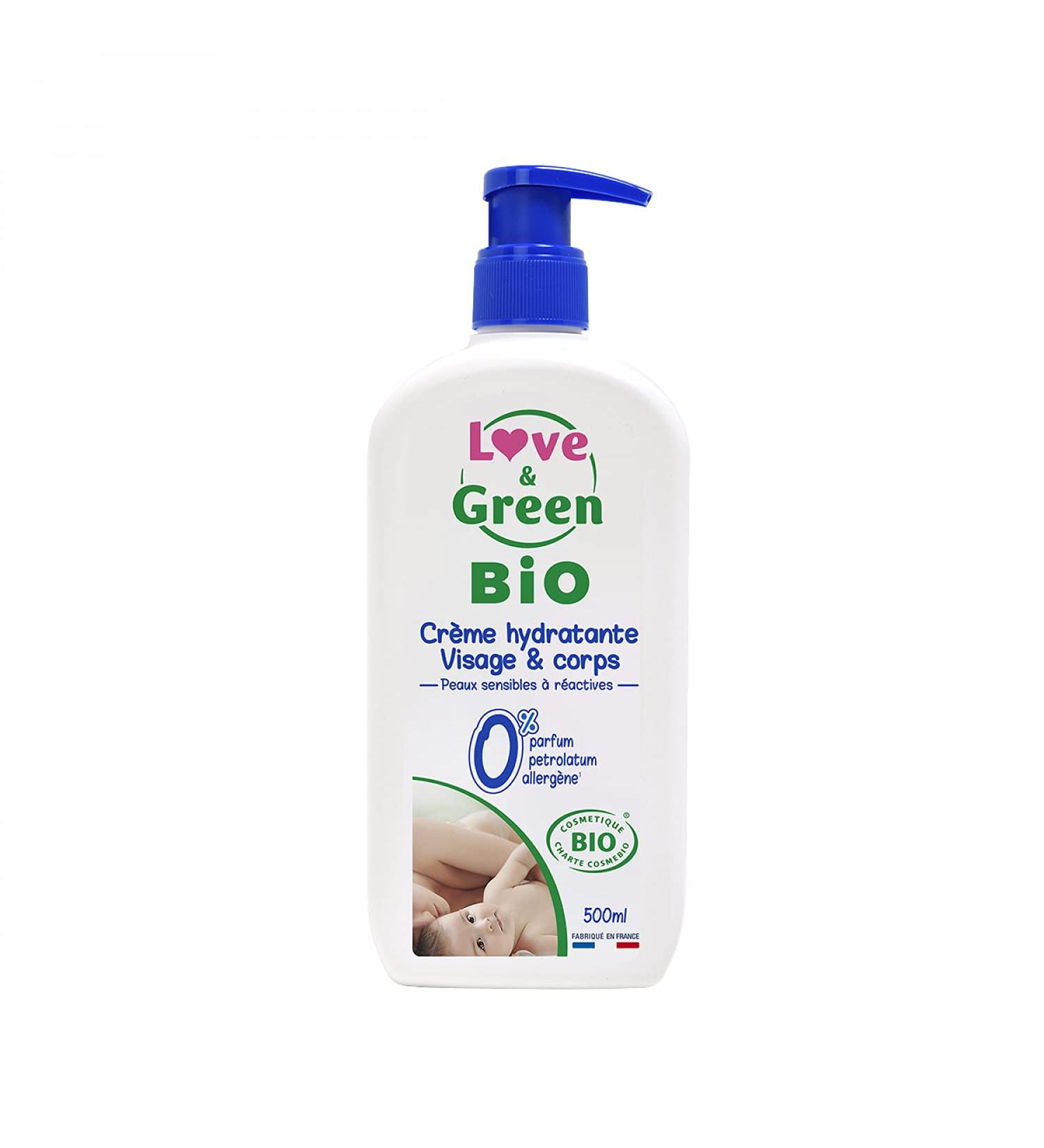 Love & Green Organic Face & Body Moisturizing Cream 500ml