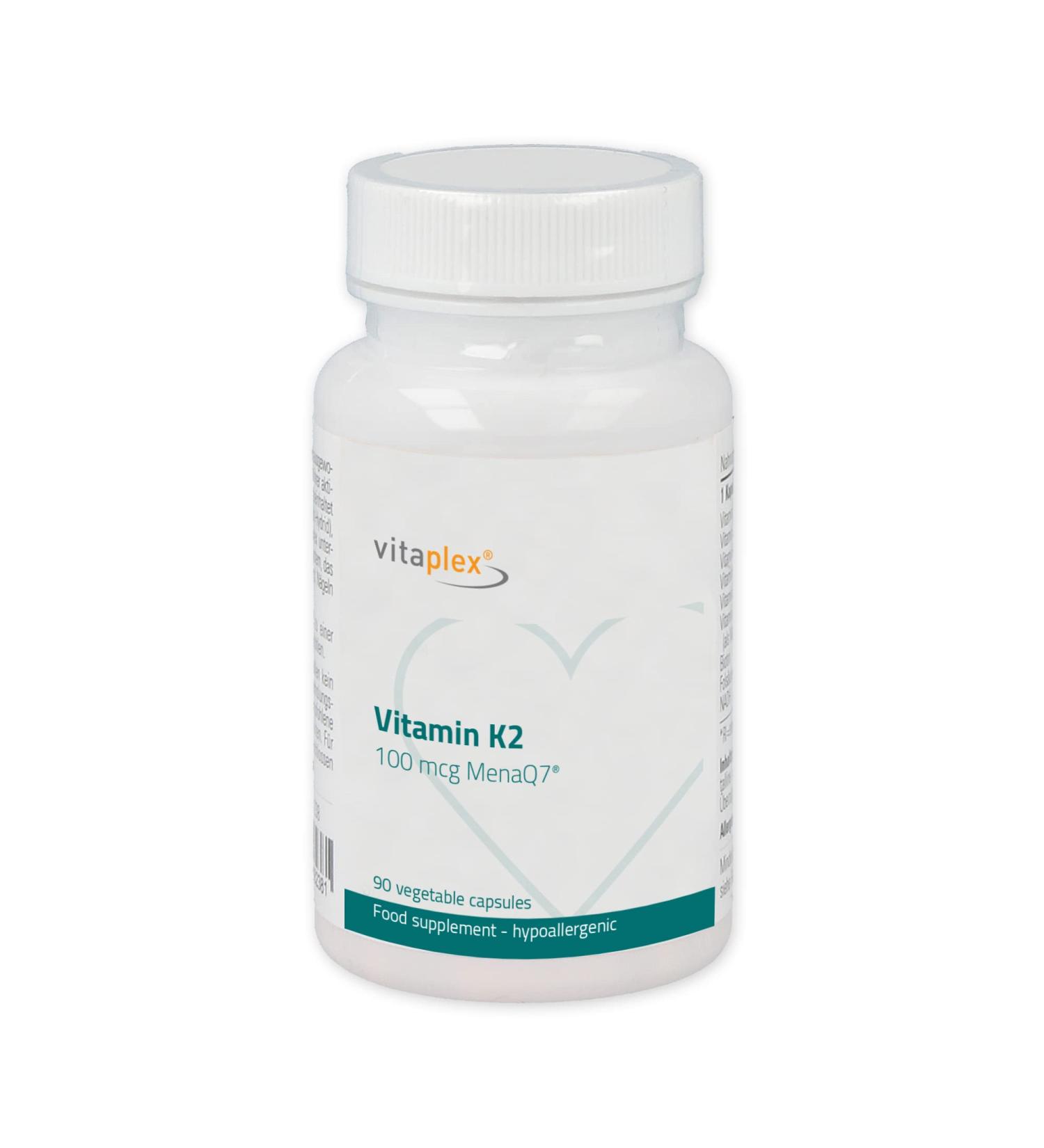 Buy Vitaclex High Dose Vitamin K2 MK-7 Capsules (100 mcg 90 Tablets) - Natural Fat-Soluble K2 D3 Therapy for Optimal Health - International Shipping Available - Buy Online on GoSupps.com