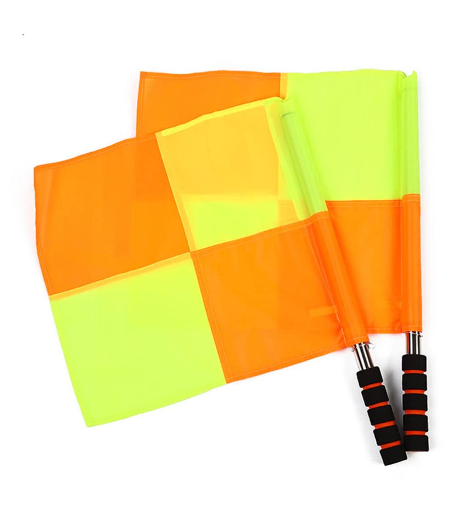 DreamHigh Soccer Side Referee Offside Flags - 2pcs (Big Square, 14x14) - Buy Online on GoSupps.com
