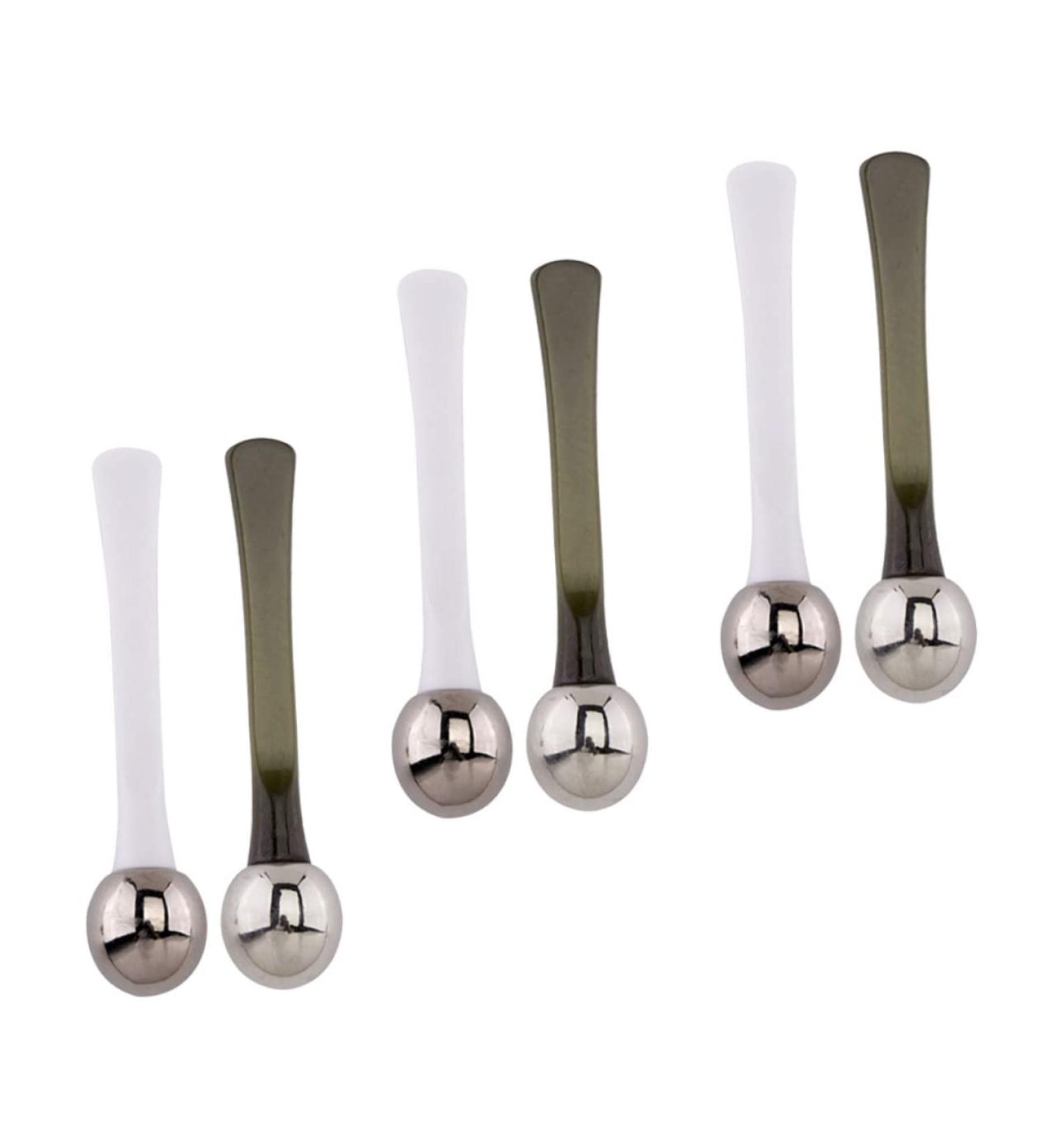  POPETPOP POPETPOP Set of 6 Zinc Alloy Eye Cream Spoons for Women Massage Sticks for Absorption and Reduction of Under-Eye Puffiness - Buy Online on GoSupps.com