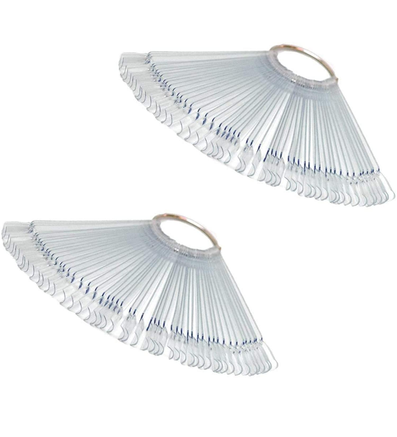 100 Piece Nail Polish Color Cards - Transparent Nail Art Templates & Chopsticks for Artificial Nails - Buy Online on GoSupps.com