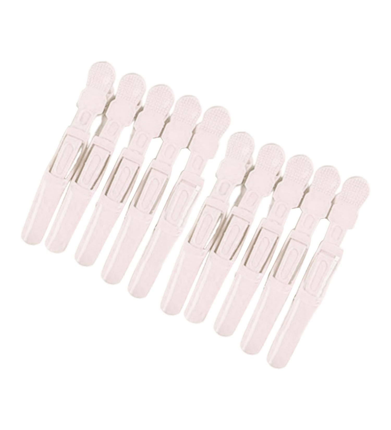 10 Set Sectioning Hair Clip Crocodilian Hair Pin Salon Hair Slide Hair Accessories For Women Men Girls Teens Pleochroic White - Buy Online on GoSupps.com