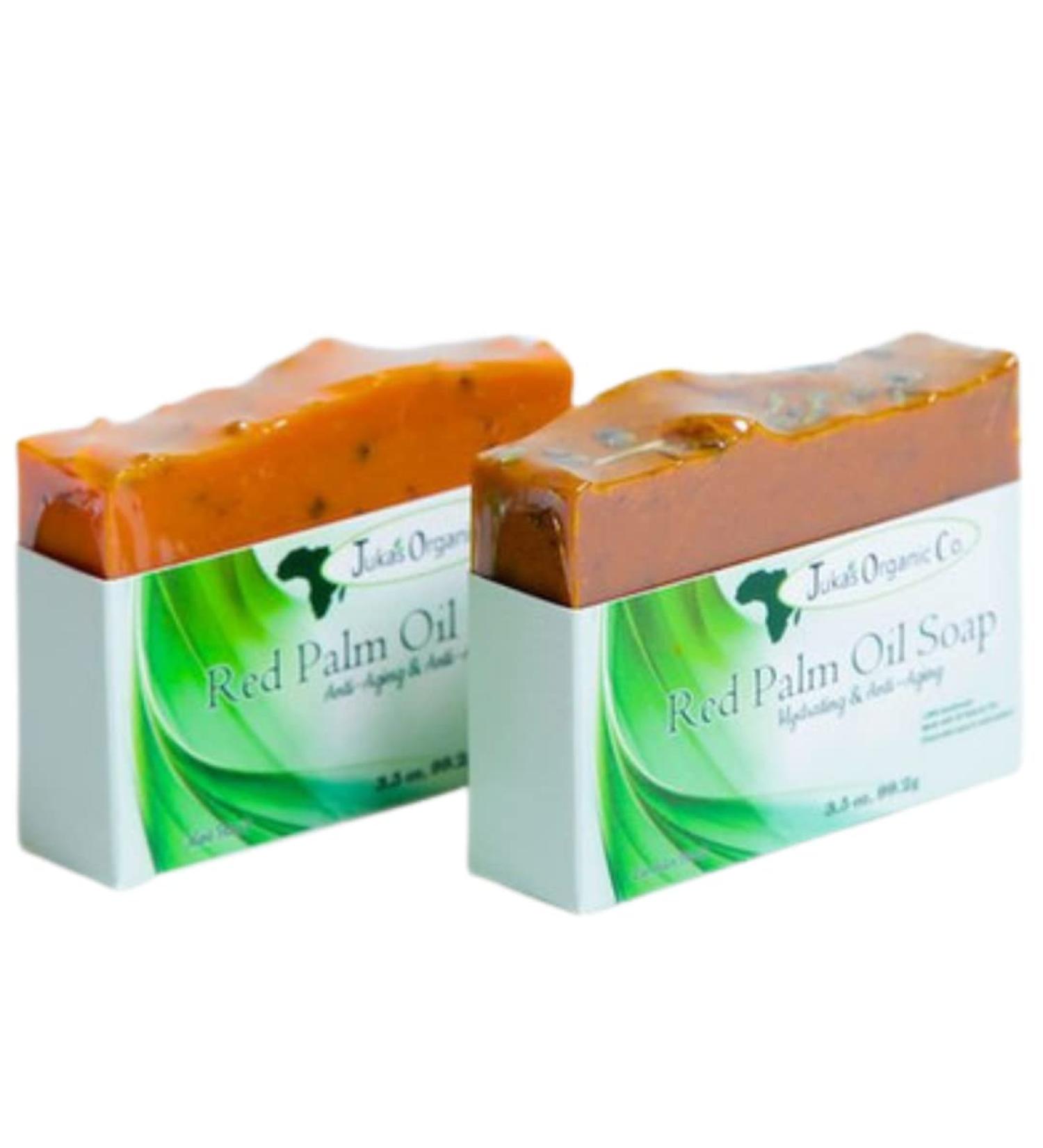 Juka's Organic Co. Red Palm Oil Soap - Handcrafted 4oz Lavender Blend with Natural & Organic Ingredients - Buy Online on GoSupps.com