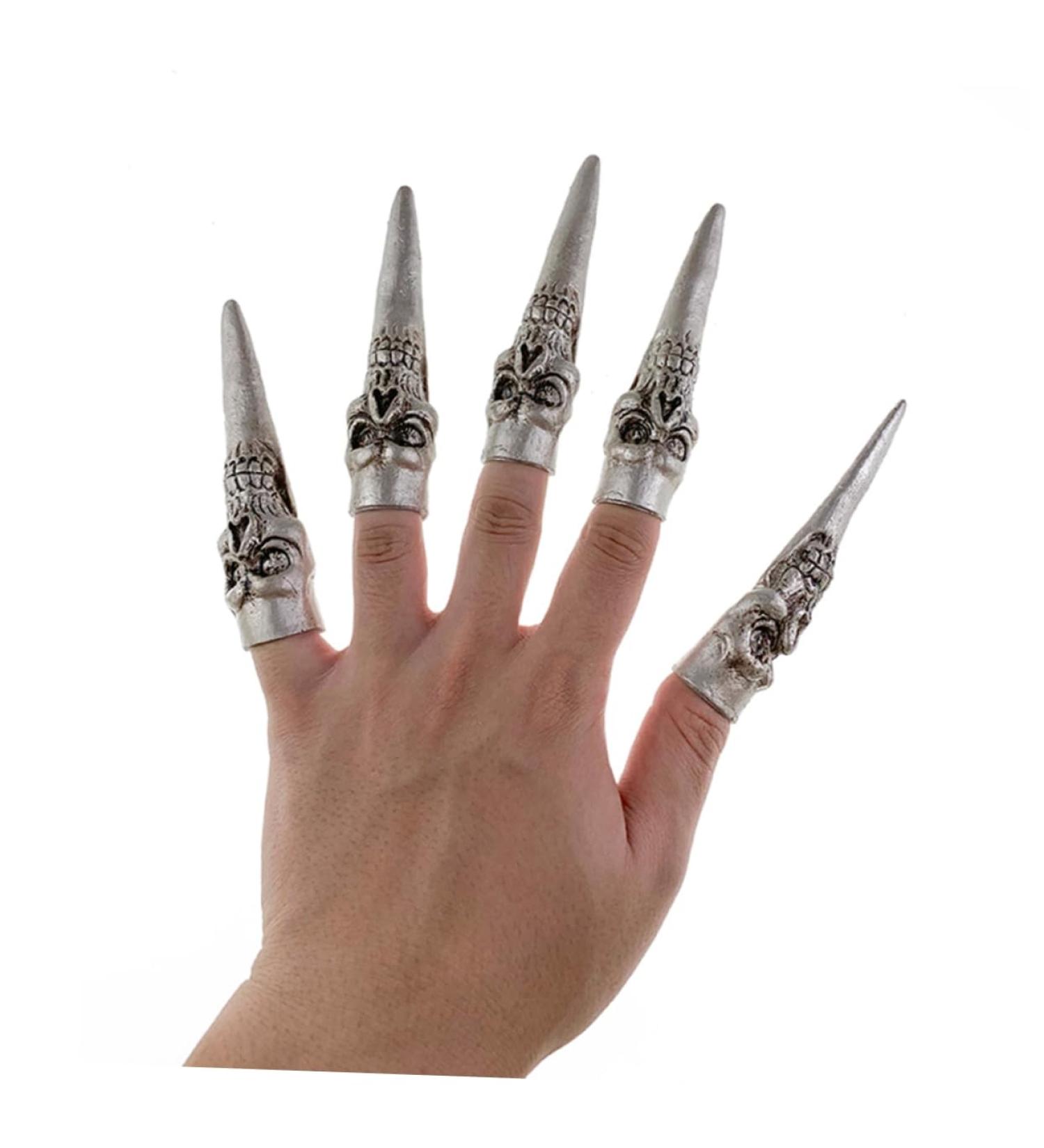 FRCOLOR 2 Sets Props Halloween Nails Fancy Witch Fingers Witch Cosplay Items Fake Party Nails Fake Vampire Finger Witch Finger Covers False Nails Fake Nails for Kids Manicure Child Apparel - Buy Online on GoSupps.com