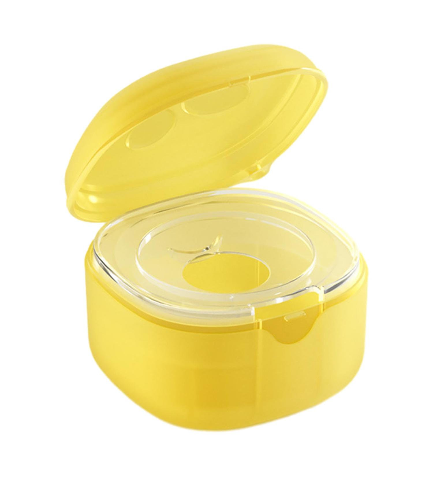 Pacifier Holder - Dustproof & Easy to Clean Container in Yellow | Keep Pacifiers Clean | Jomewory - Buy Online on GoSupps.com