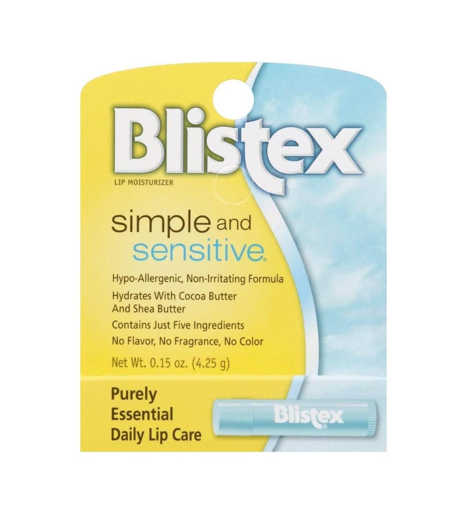 Blistex Simple and Sensitive .15 oz - 2pc