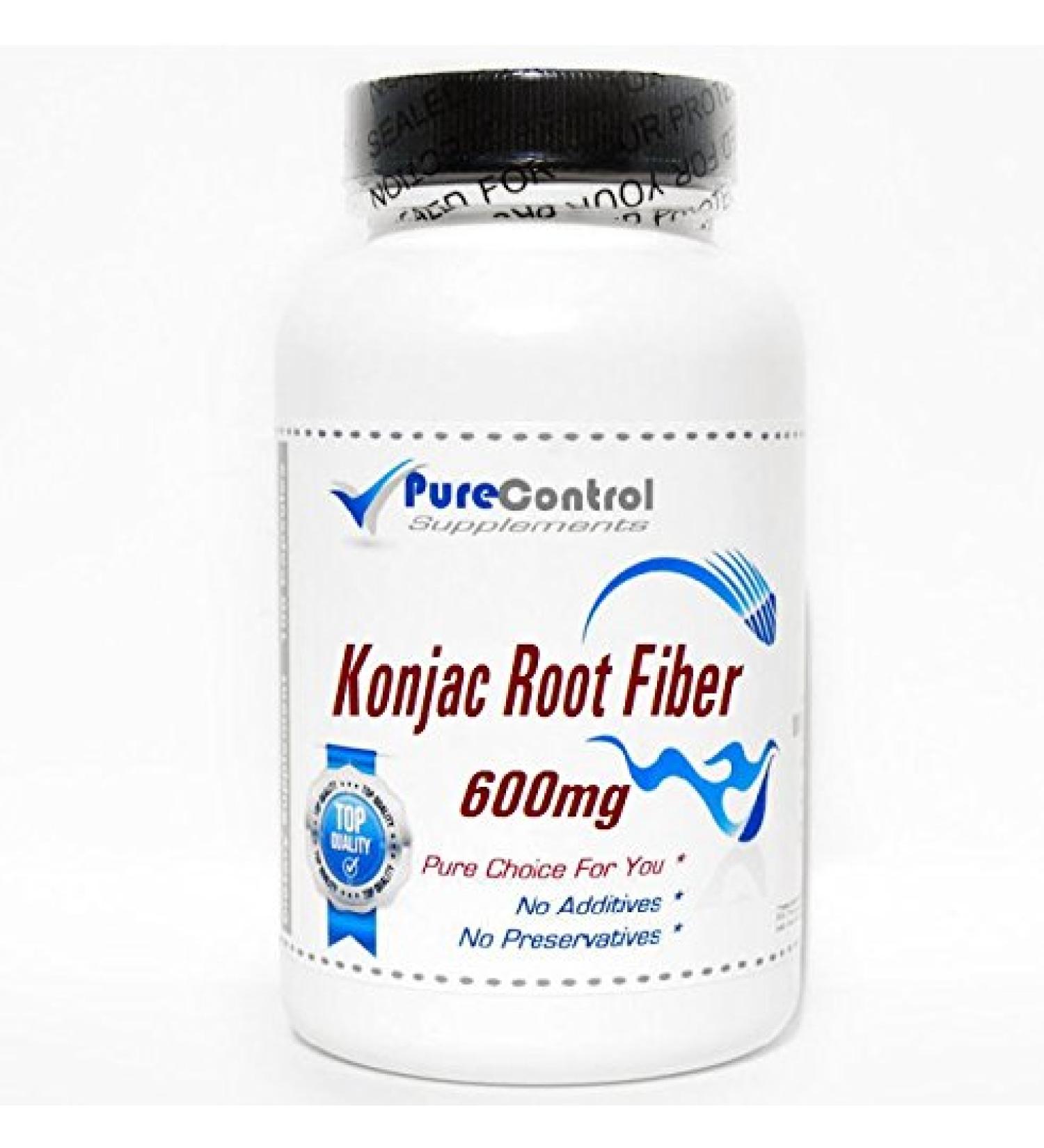 Glucomannan 600mgKonjac Root Fiber // 180 Capsules // Pure // by PureControl Supplements