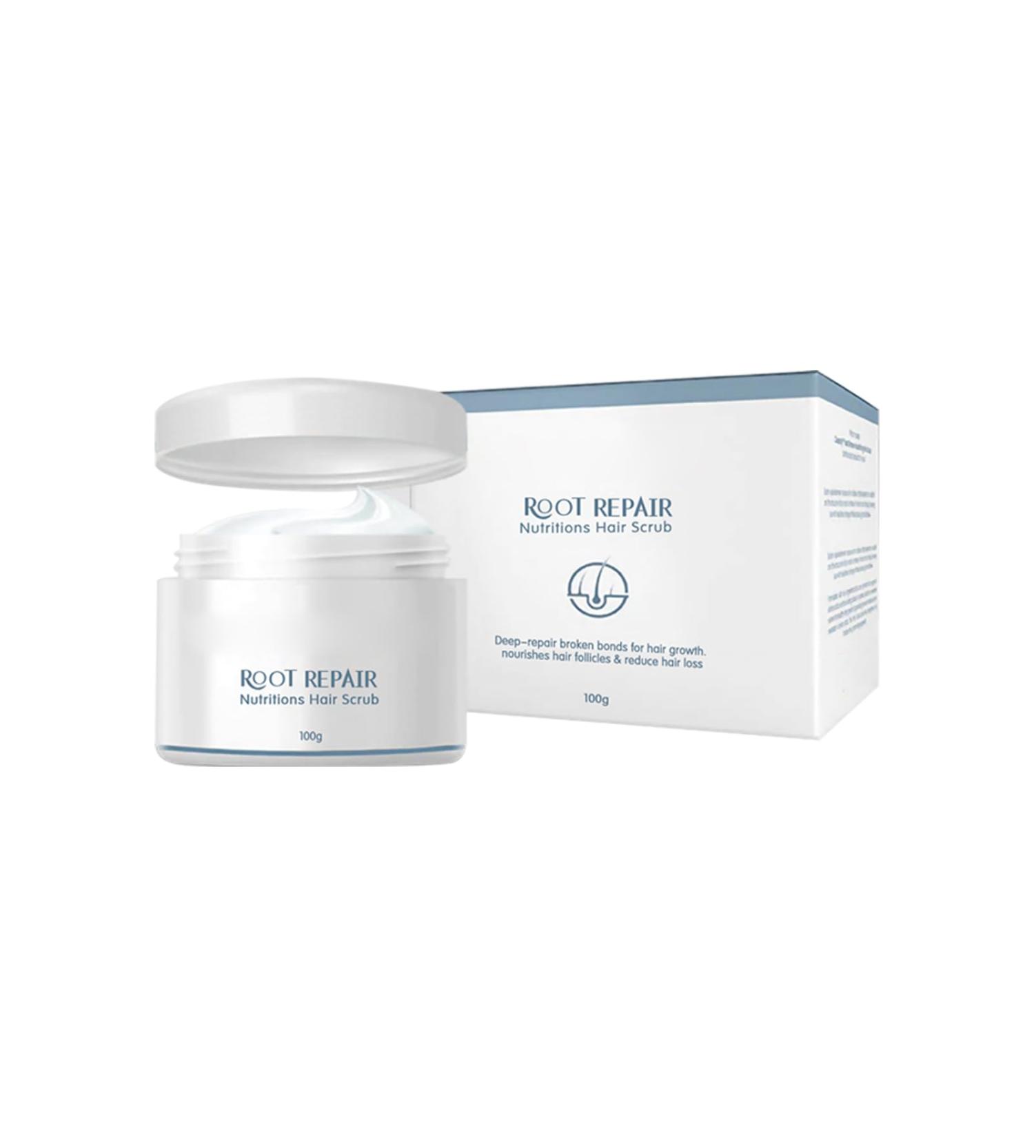 100g Nourishing Hair Scrub Exfoliating Scalp Treatment for Thinning Hair Hair Growth Stimulator with Sea Salt & Peptides Strengthens Follicles Reduces Hair Fall Repairs Damaged Hair - Buy Online on GoSupps.com