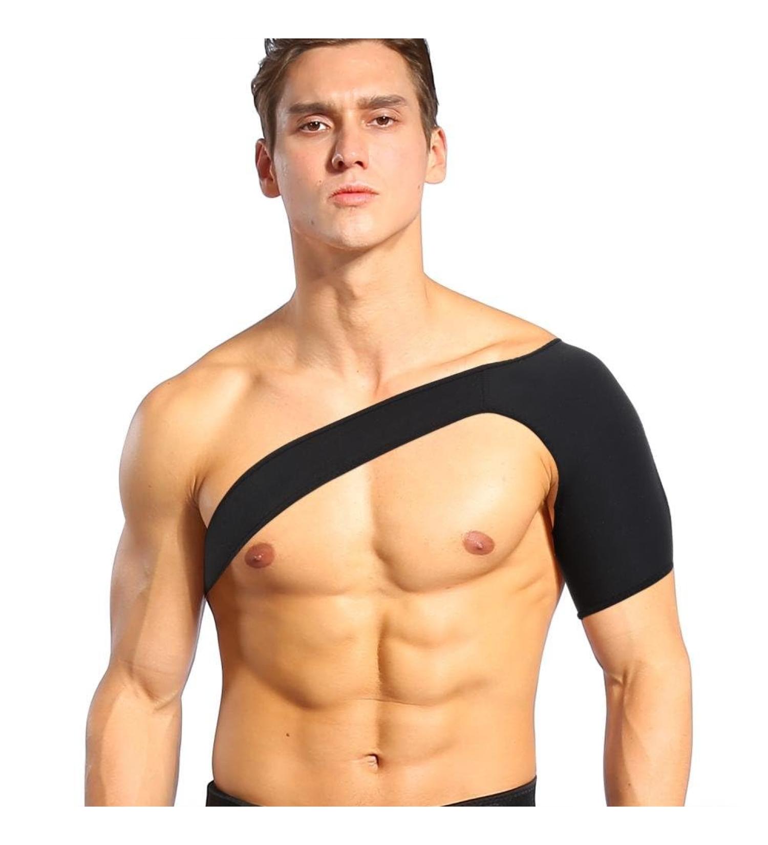 Shoulder Brace Adjustable Shoulder Support Brace Compression Bandage for Arthritis Sports Injuries Dislocated Joint Left+Right - Buy Online on GoSupps.com