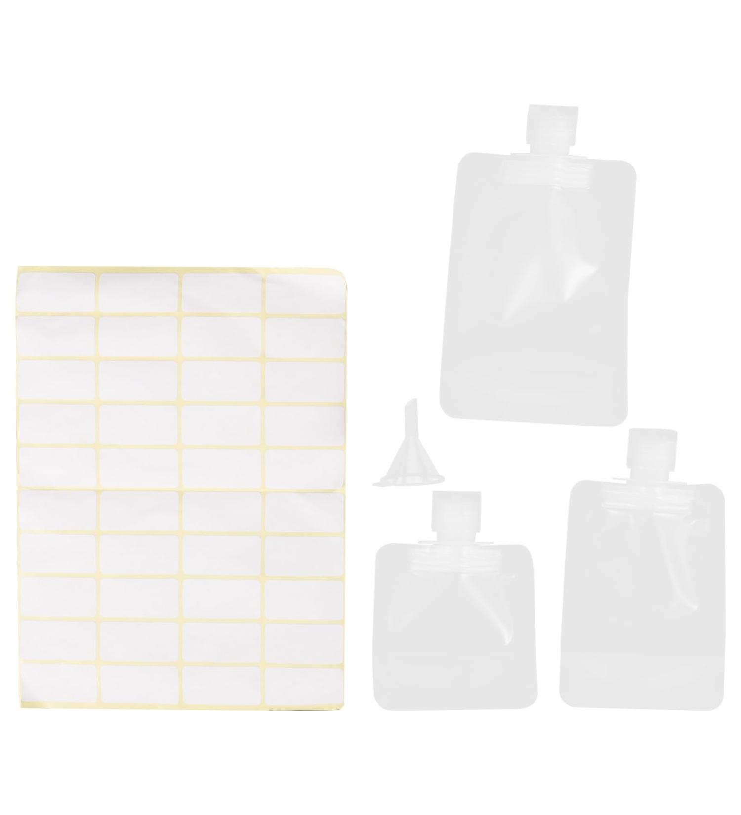 1 Set funnel travel bag container cosmetic refillable cosmetic containers make up squeeze pouches for lotion Label body wash travel size lotion pouch - Buy Online on GoSupps.com