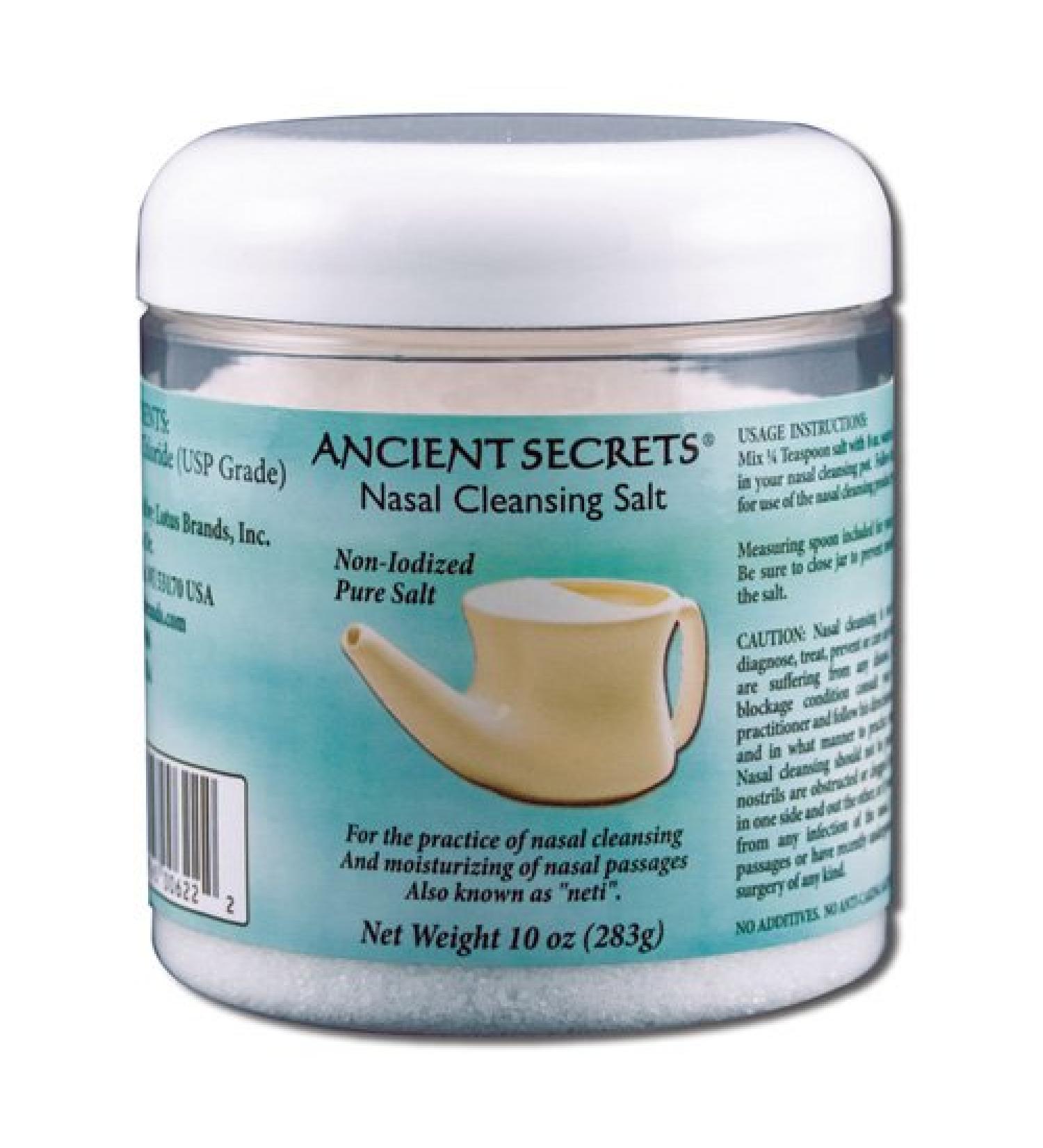 Ancient Secrets Nasal Cleansing Salt - 10 Oz