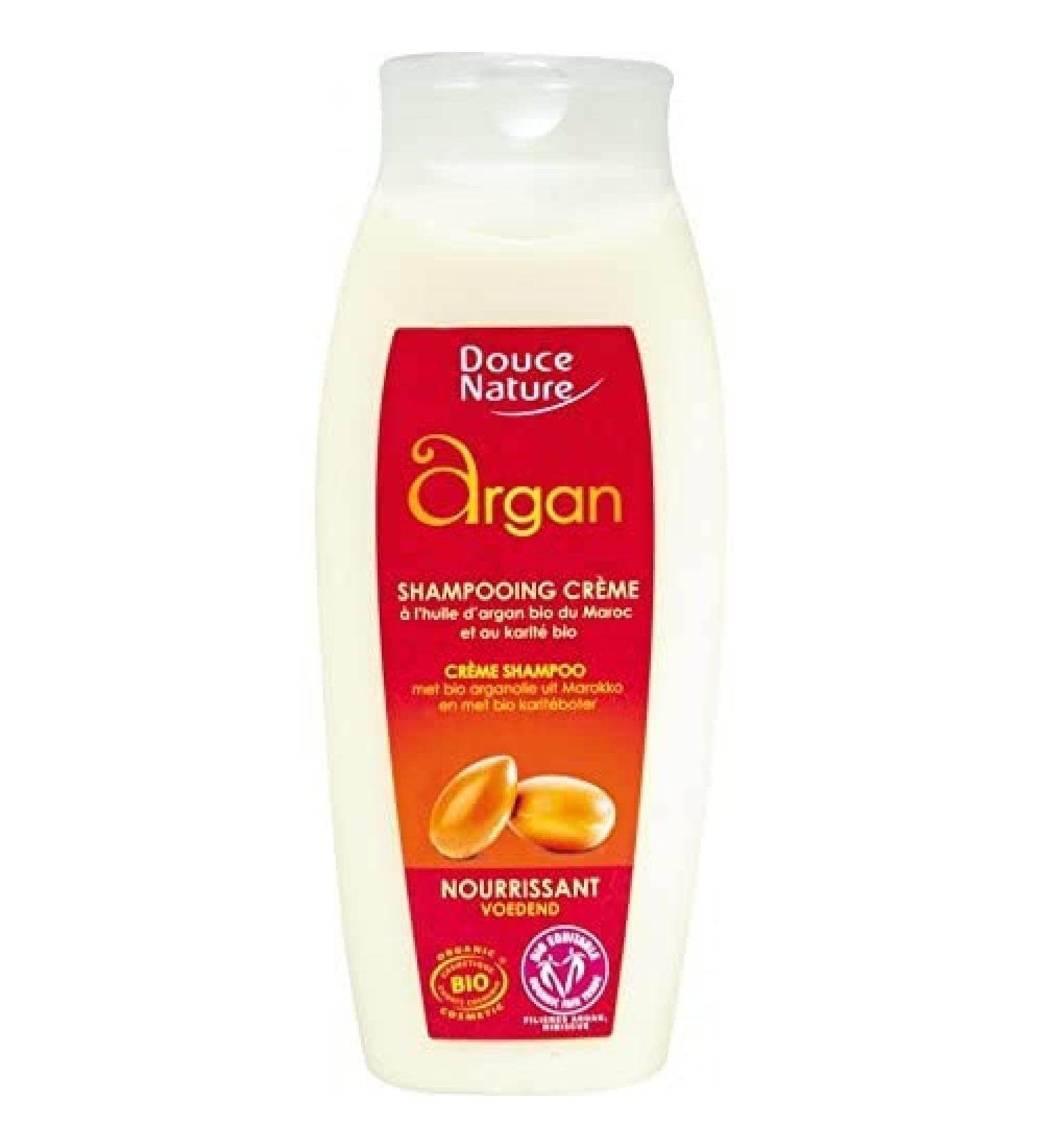 Douce Nature Cream shampoo with Moroccan argan oil and organic shea butter