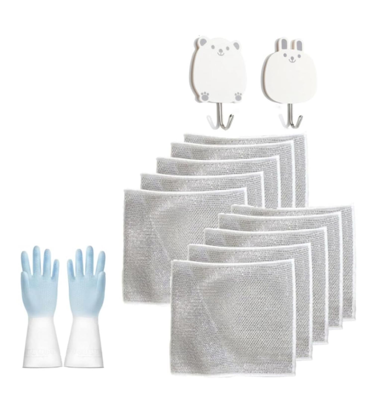 Tovmekdjn Dishwashing Gloves New Multifunctional Fit for Kitchen Utensils Pans Sink Pots 1Set - Buy Online on GoSupps.com