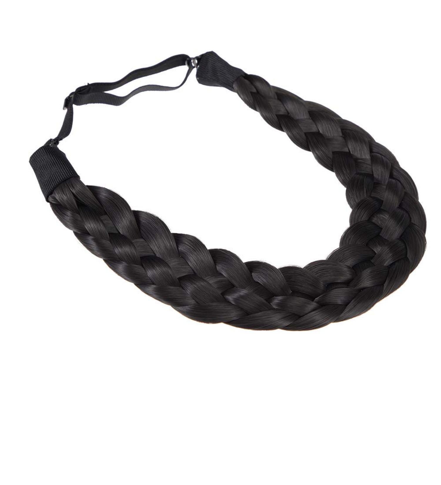TOECWEGR Braided Hair Band 5 Strands Hair Scrunchie Classic Chunky Elastic Synthetic Headband Women's Beauty Accessories B07 - Buy Online on GoSupps.com