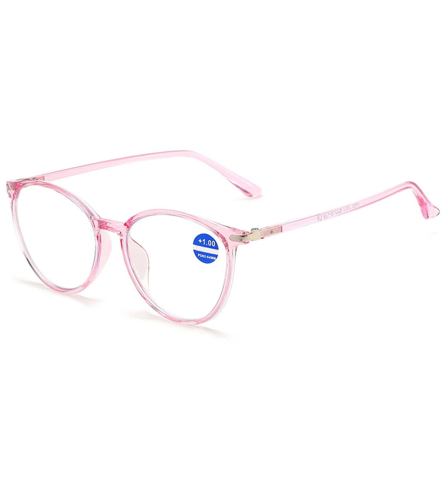 Lanomi Round Reading Glasses for Women - Blue Light Filter TR90 Frame Fashion Cateye 1.5 Dioptria - International Shipping Available - Buy Online on GoSupps.com