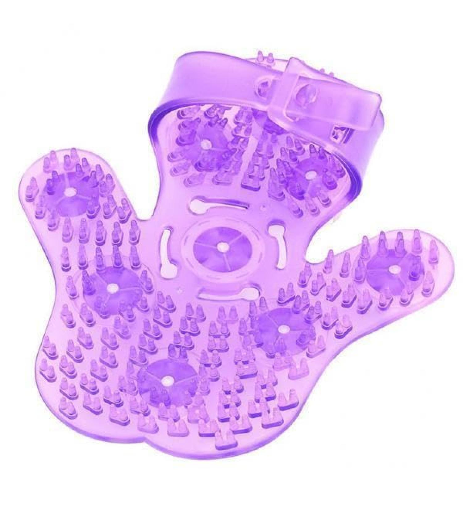 MagiDeal 6x Massage Gloves with 9 Rotating Balls - Full Body Massager for Ultimate Relaxation | International Shipping Available - Buy Online on GoSupps.com