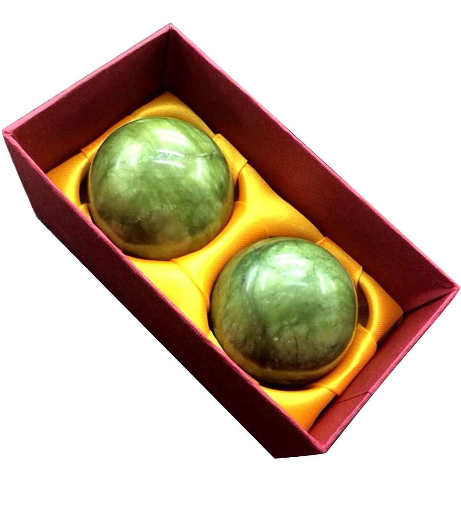 Buy Lipeed 2PCs Jade Baoding Balls - Stress Relief & Hand Exercise Massage Balls for Relaxation | International Shipping Available - Buy Online on GoSupps.com