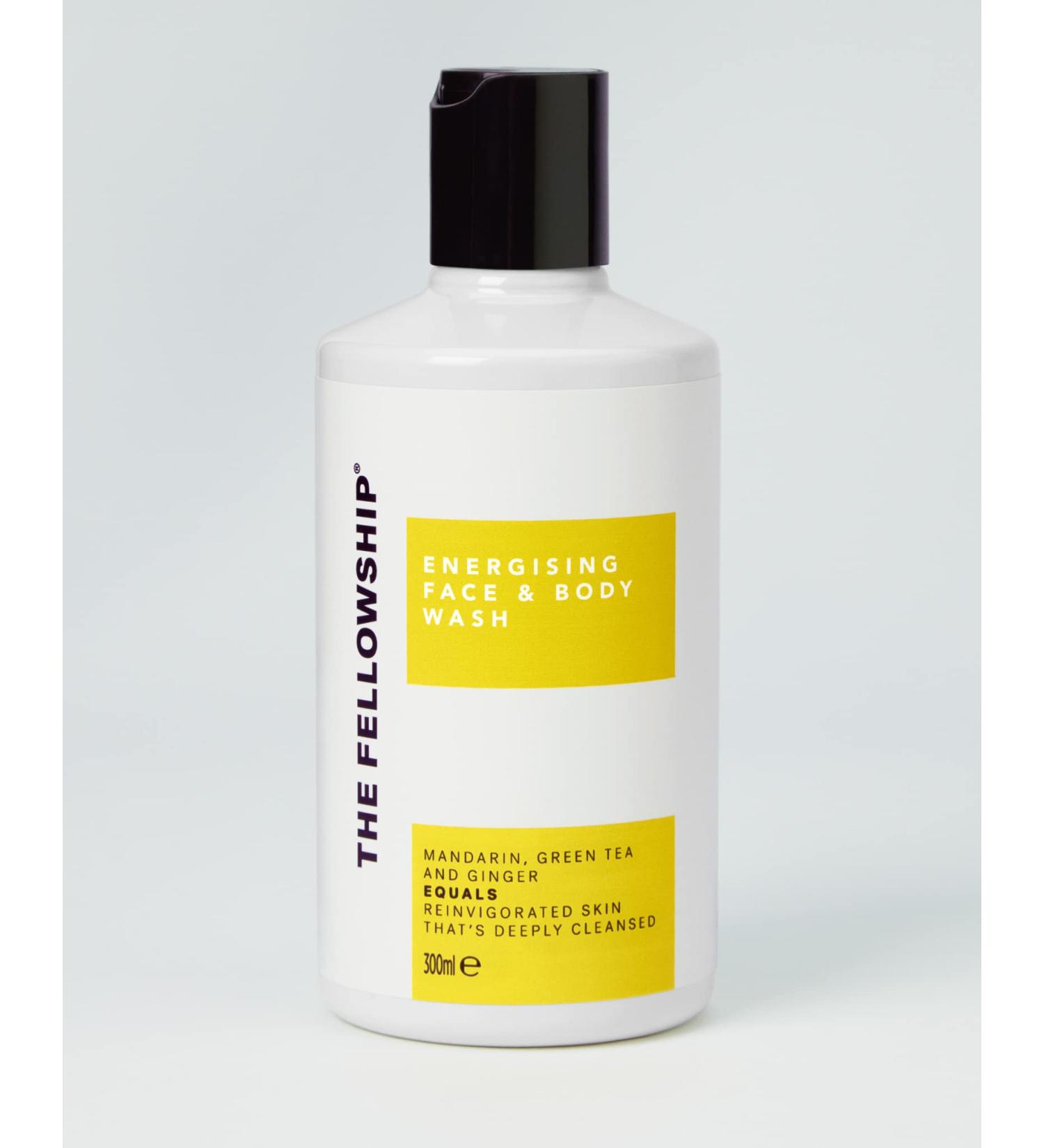 The Fellowship's 2 in 1 Energising Face & Body Wash - Natural & Vegan - Reinvigorating Green Tea & Ginger - High Performance Men's Grooming - Made in England - 300ml - Buy Online on GoSupps.com