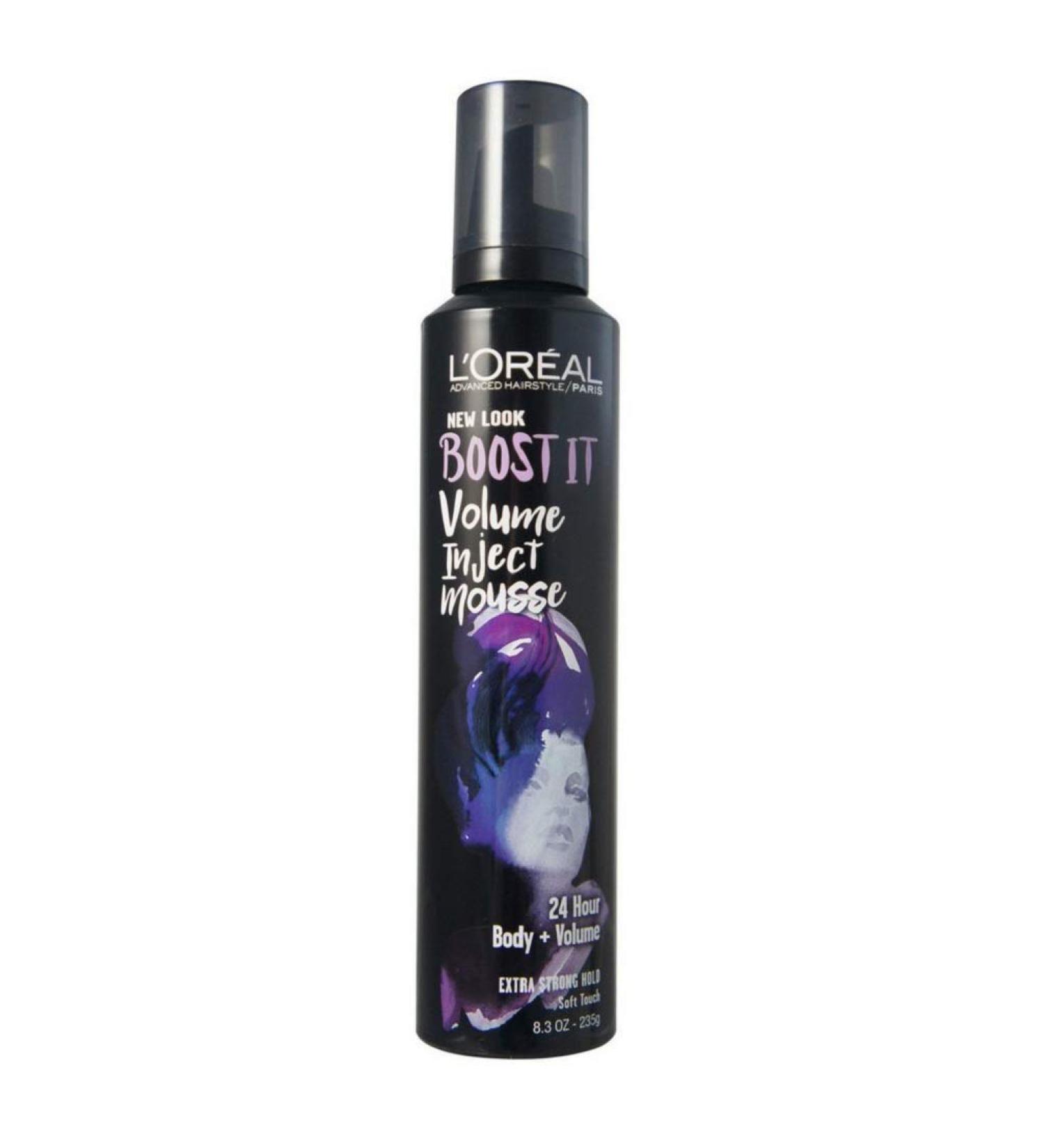 L'Oreal Paris Hair Care Advanced Hairstyle Boost It Volume Inject Mousse, 8.3 Ounce one color