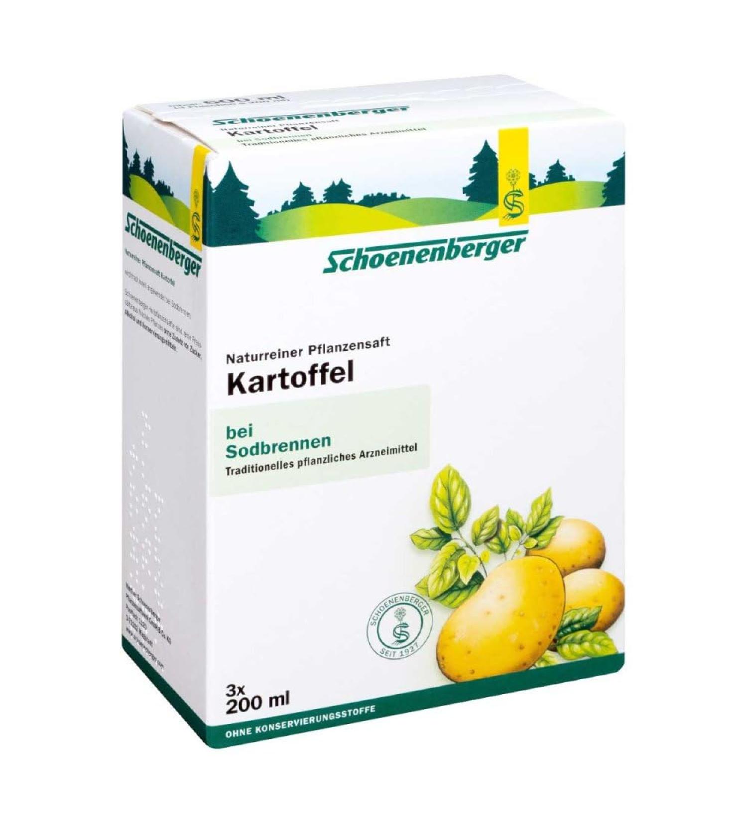 Buy Schoenenberger Potato Juice - 3X200 ml | Medicinal Plant Juice for Health | International Shipping Available - Buy Online on GoSupps.com