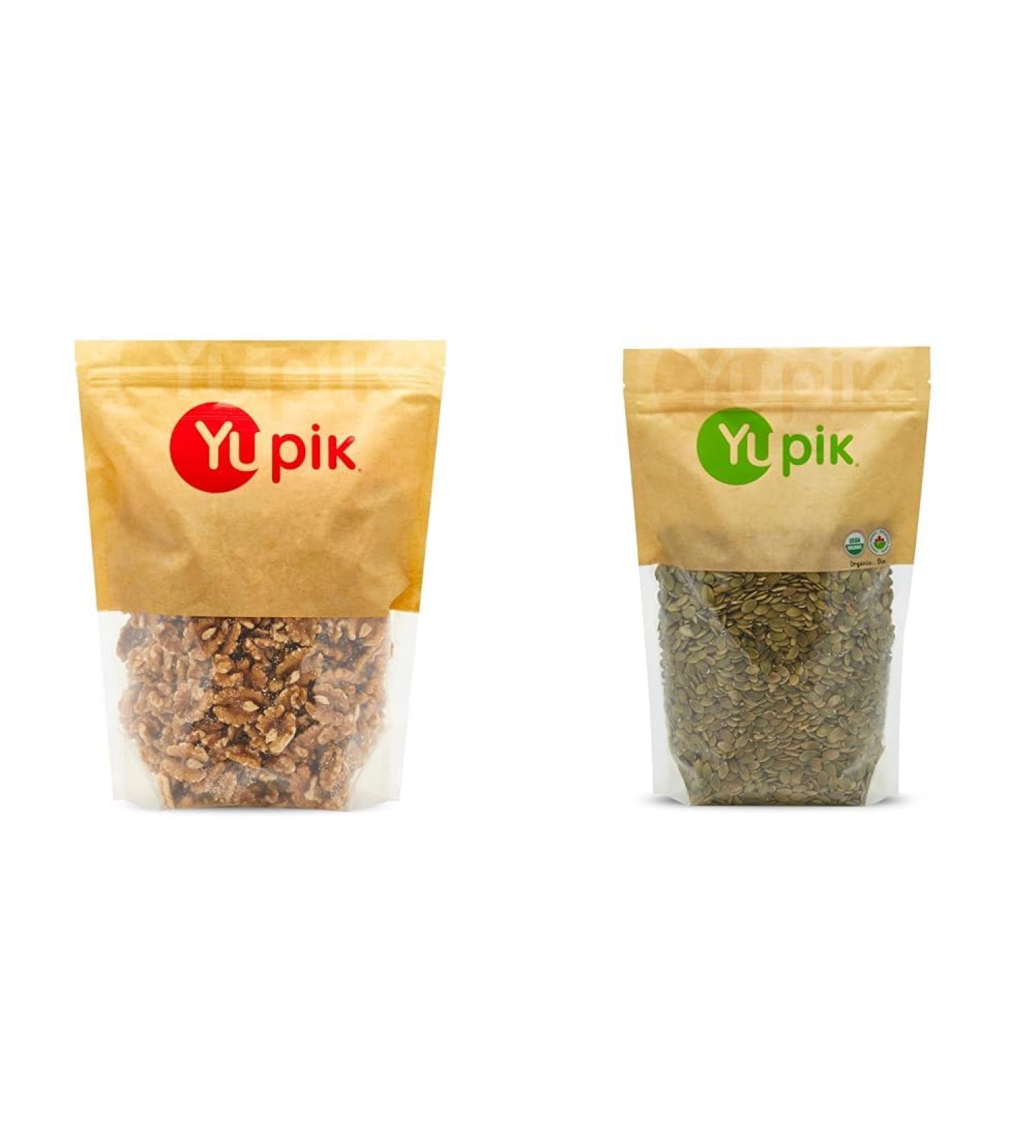 Yupik California Walnut in Halves Nuts 1Kg & Organic Pumpkin Seeds (Aa) Non-GMO Vegan Gluten-Free 1Kg 1 kg (Pack of 1) Walnut+ Pumpkin Seeds - Buy Online on GoSupps.com