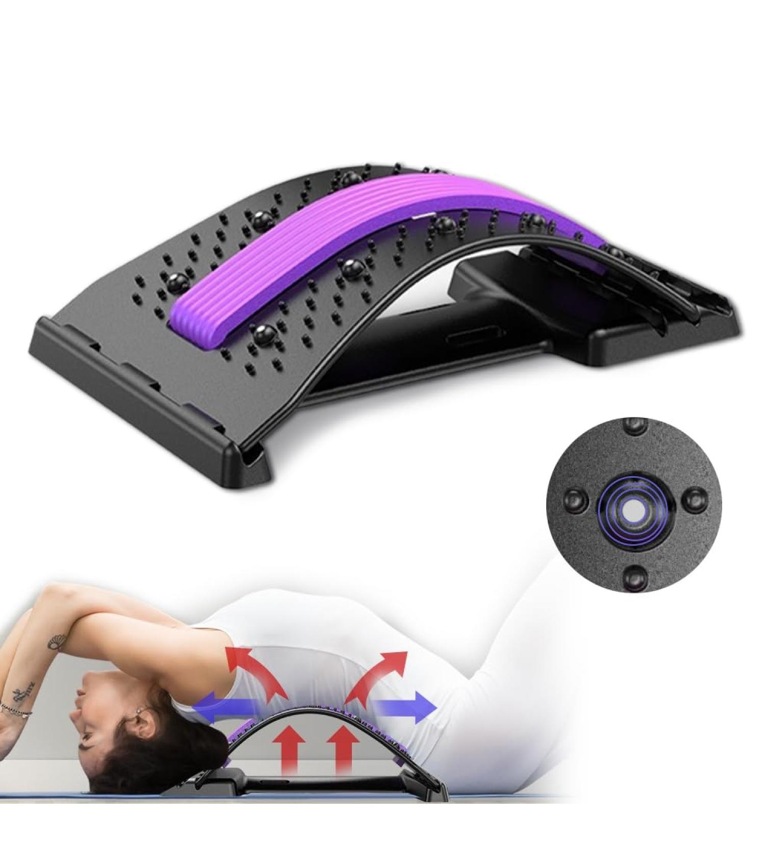 Back Extensor Magnetic Field Therapy - Adjustable Pain Relief Stretcher for Herniated Disc Sciatica & Scoliosis - Buy Online on GoSupps.com
