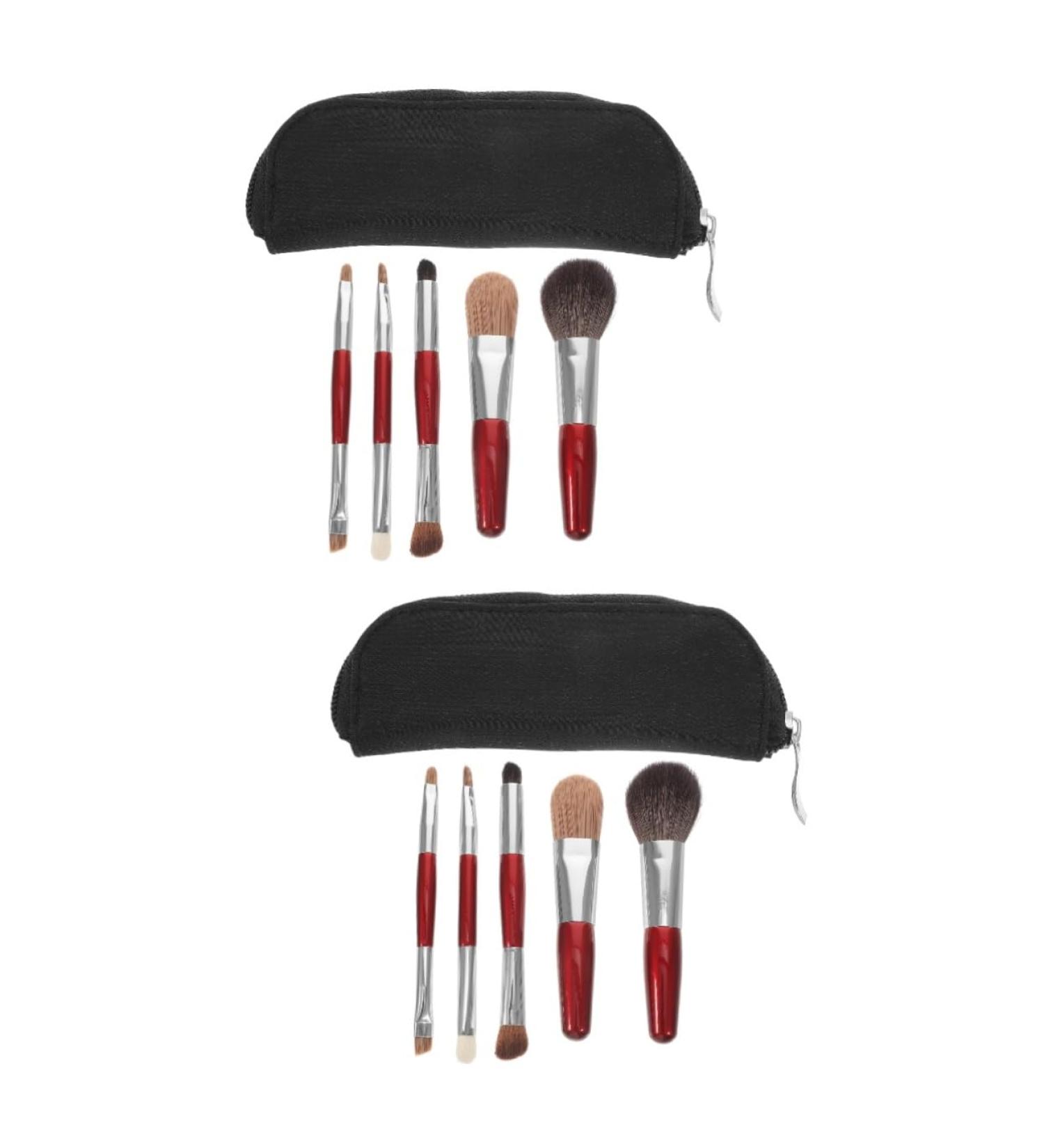 Beavorty 2 Sets makeup brush with bag makeup brush for makeup handle cosmetics brush eyeshadow blush brush loose products aluminum tube face - Buy Online on GoSupps.com